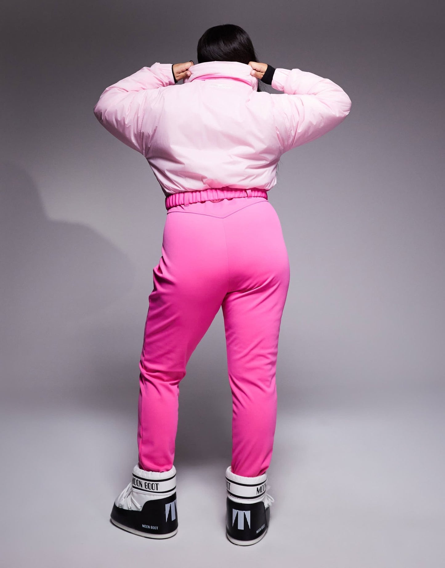 4505 Curve Ski water repellent insulated colour block retro ski suit in pink - ASOS Sample Sale EU Store