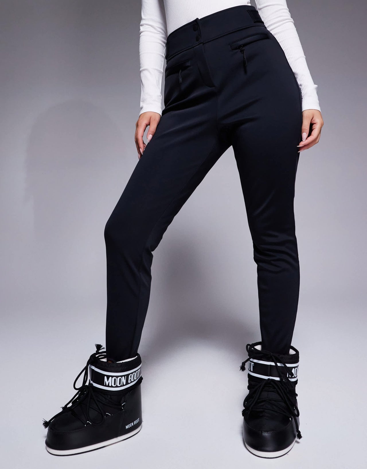 4505 Hourglass Ski soft shell water repellent skinny ski pants in black - ASOS Sample Sale EU Store