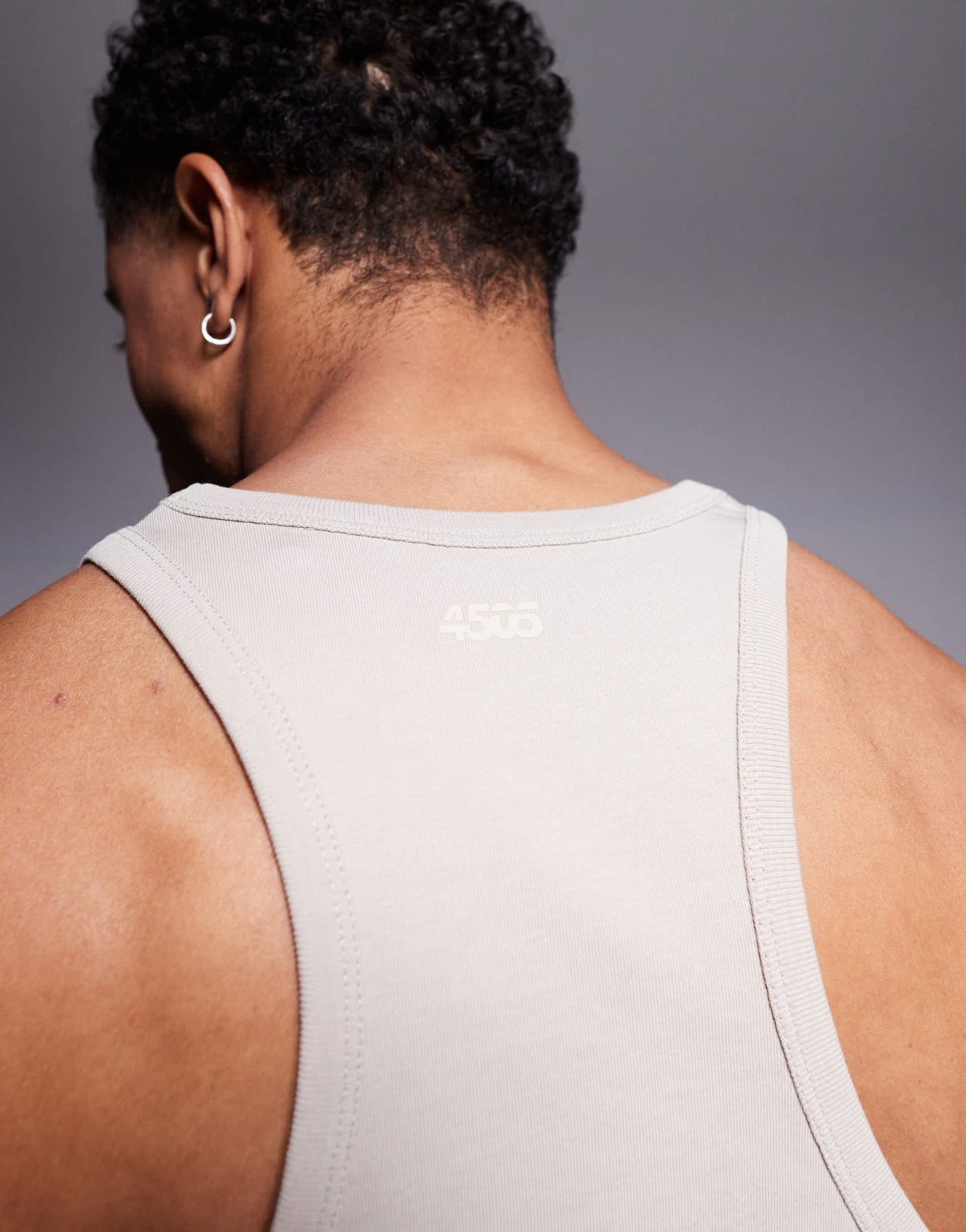 4505 Icon cotton stringer vest with quick dry finish in taupe - ASOS Sample Sale EU Store