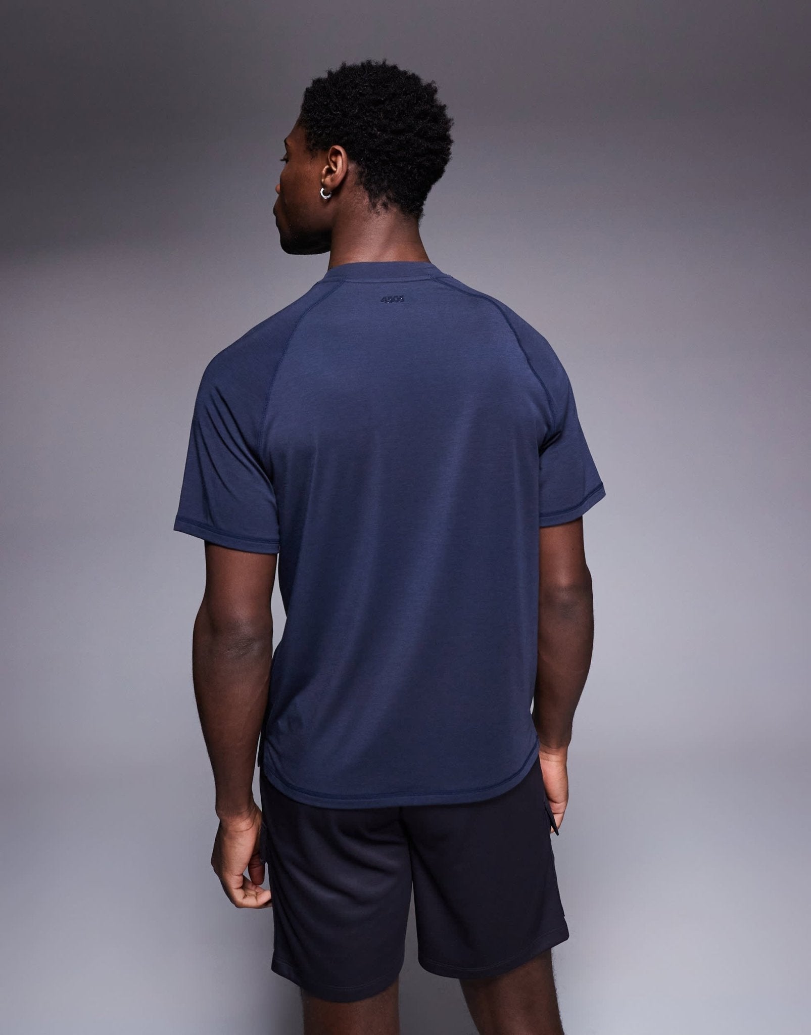 4505 Icon performance jersey oversized boxy training t-shirt in midnight navy - ASOS Sample Sale EU Store
