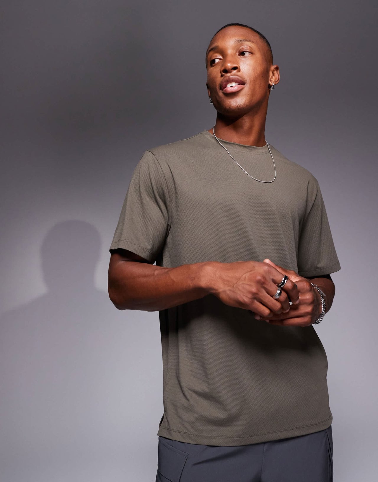 4505 Icon quick dry mesh training t-shirt in khaki - ASOS Sample Sale EU Store