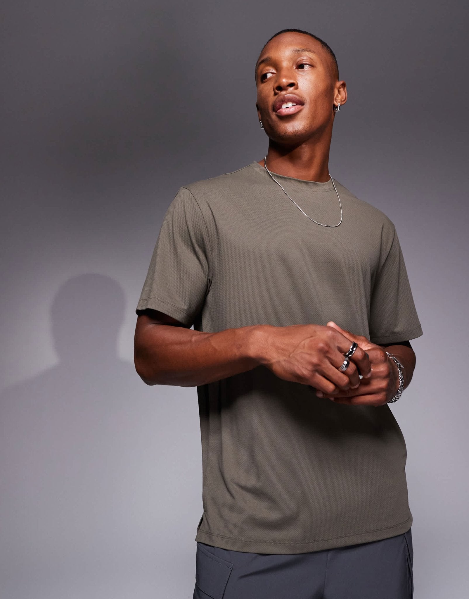 4505 Icon quick dry mesh training t-shirt in khaki - ASOS Sample Sale EU Store