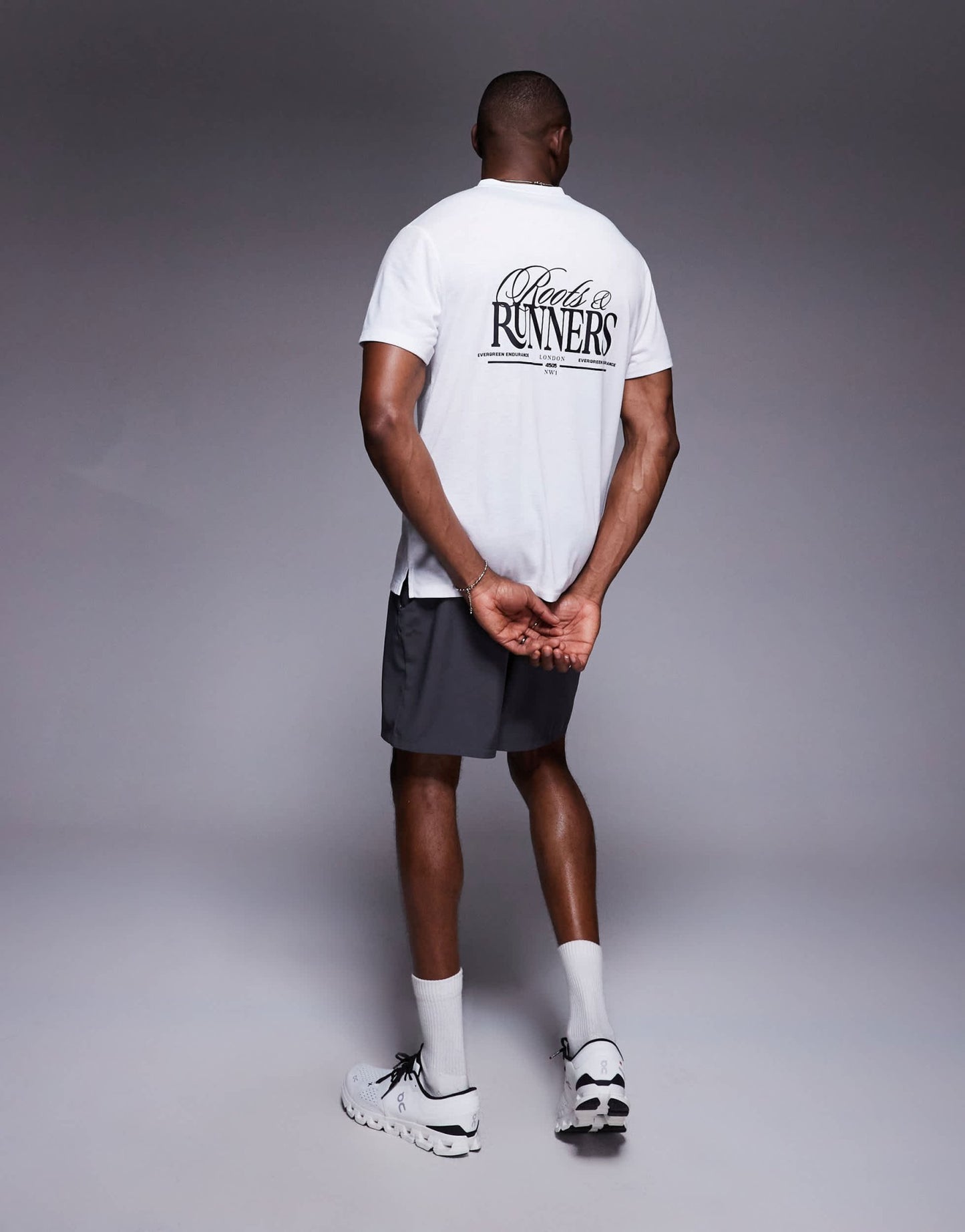 4505 Running back graphic loose fit mesh t-shirt in white - ASOS Sample Sale EU Store