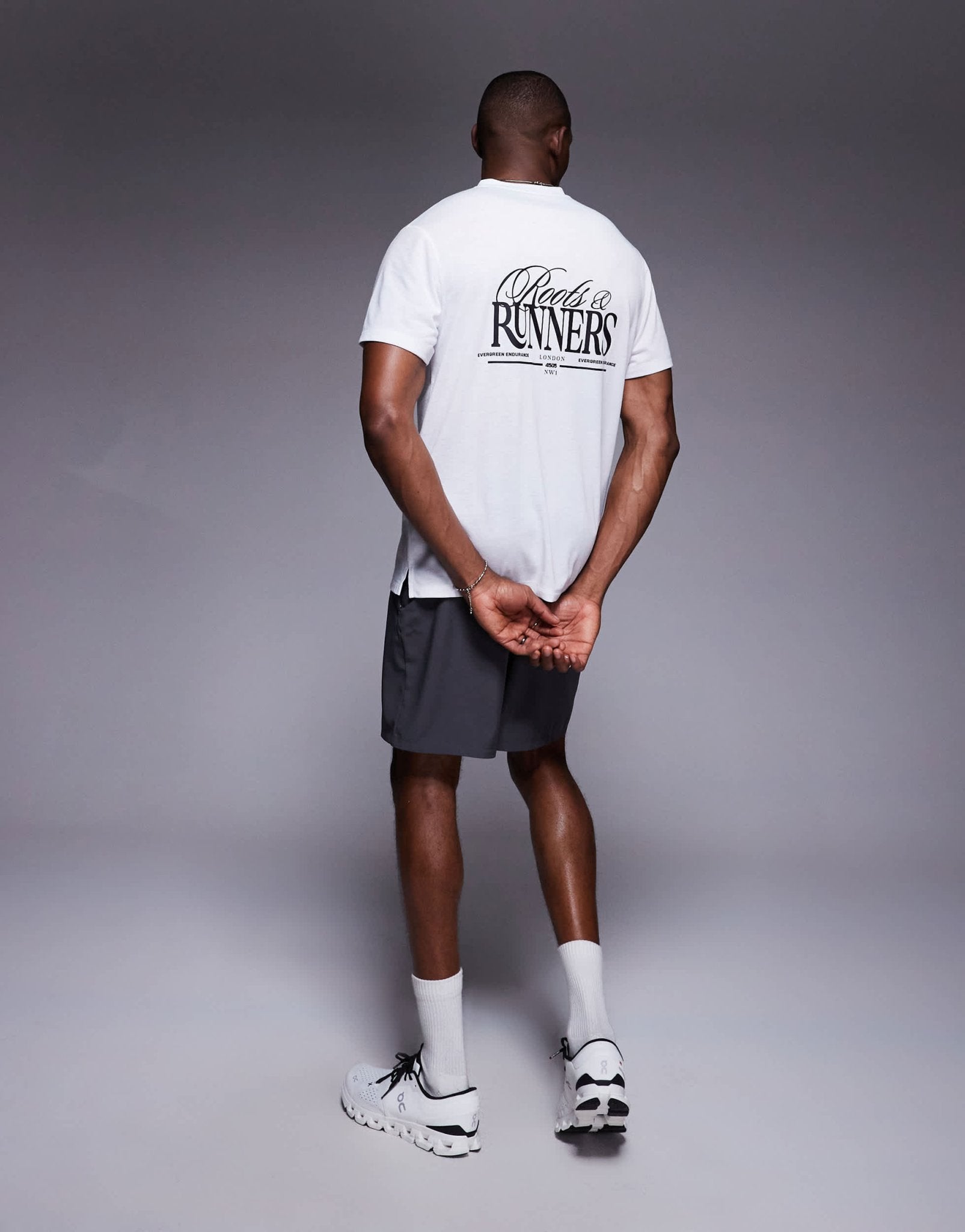 4505 Running back graphic loose fit mesh t-shirt in white - ASOS Sample Sale EU Store