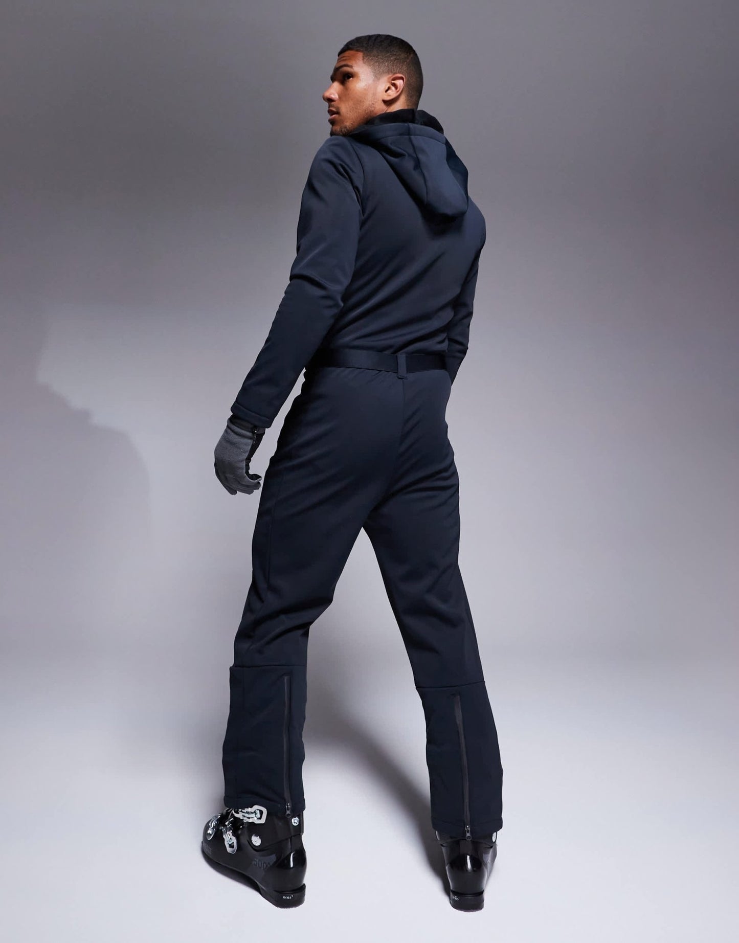 4505 Ski Icon water repellent insulated ski suit with hood and straight leg in black - ASOS Sample Sale EU Store