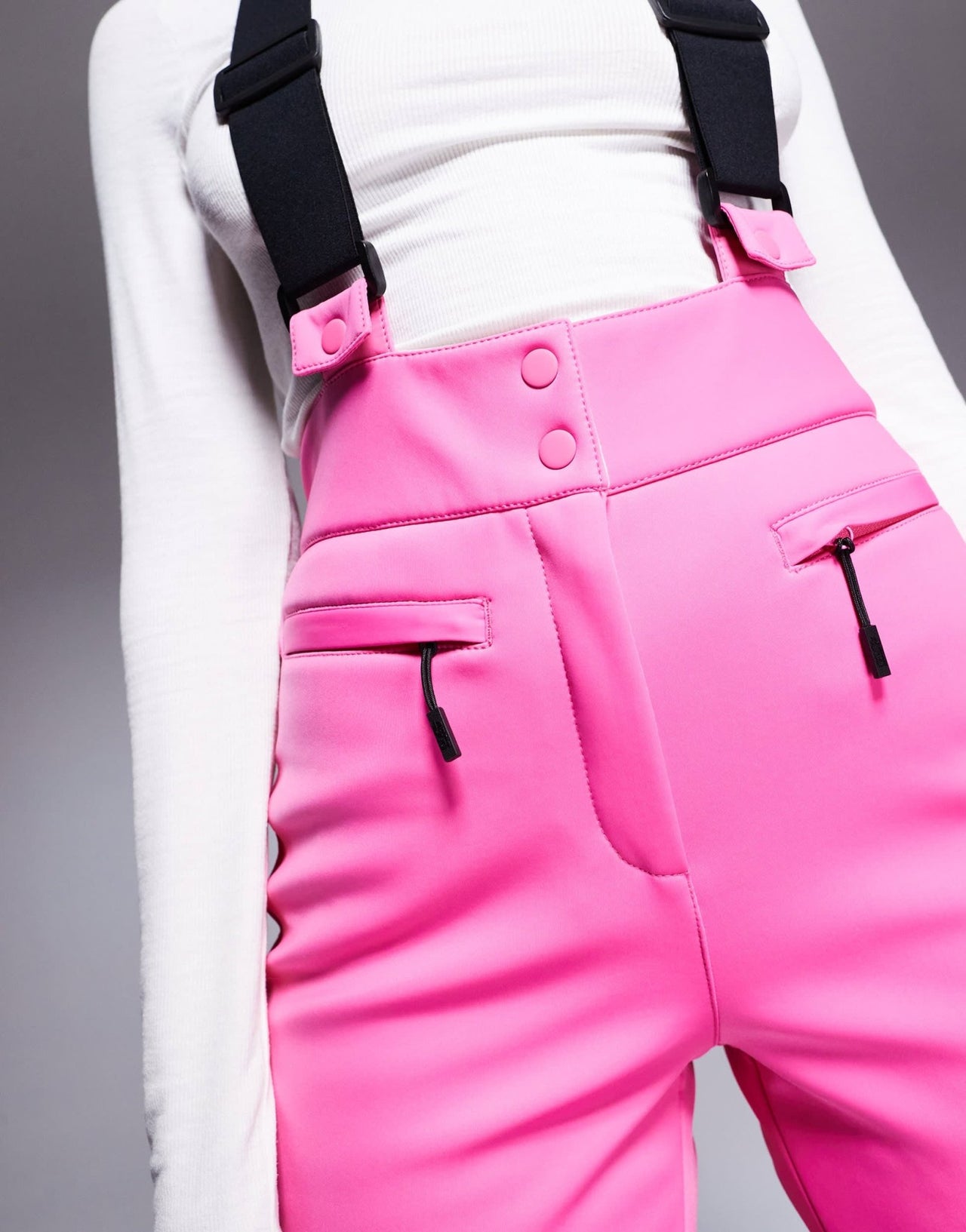 4505 Ski soft shell water repellent kick flare ski trousers in pink - ASOS Sample Sale EU Store