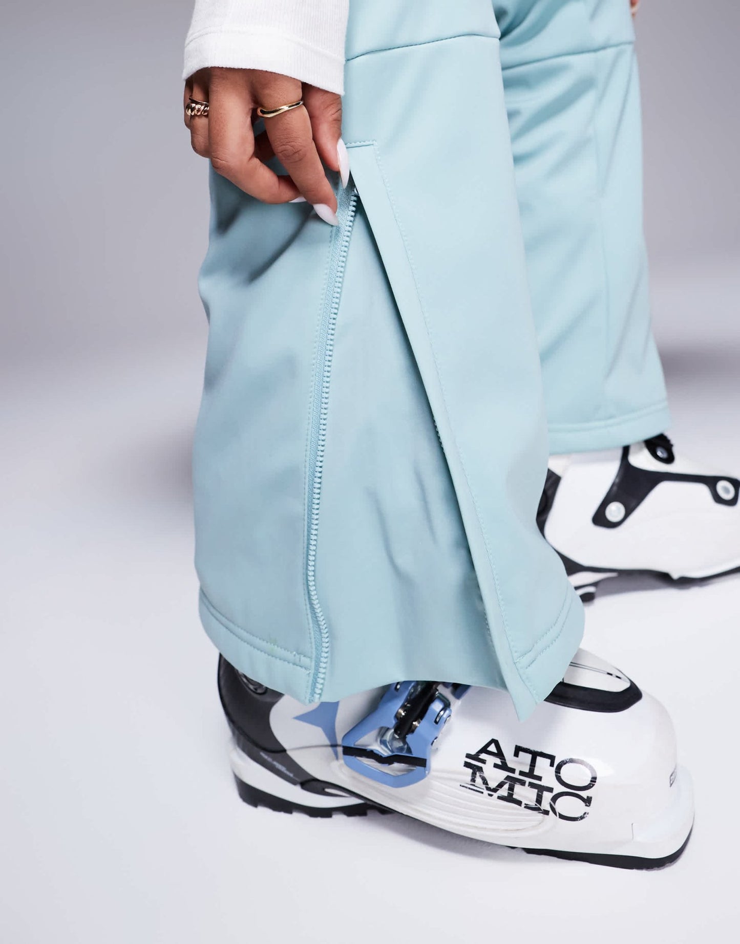 4505 Ski soft shell water repellent kick flare ski trousers in turquoise - ASOS Sample Sale EU Store