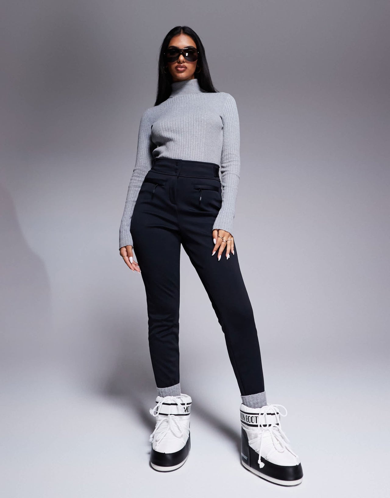 4505 Ski soft shell water repellent skinny ski pants in black - ASOS Sample Sale EU Store