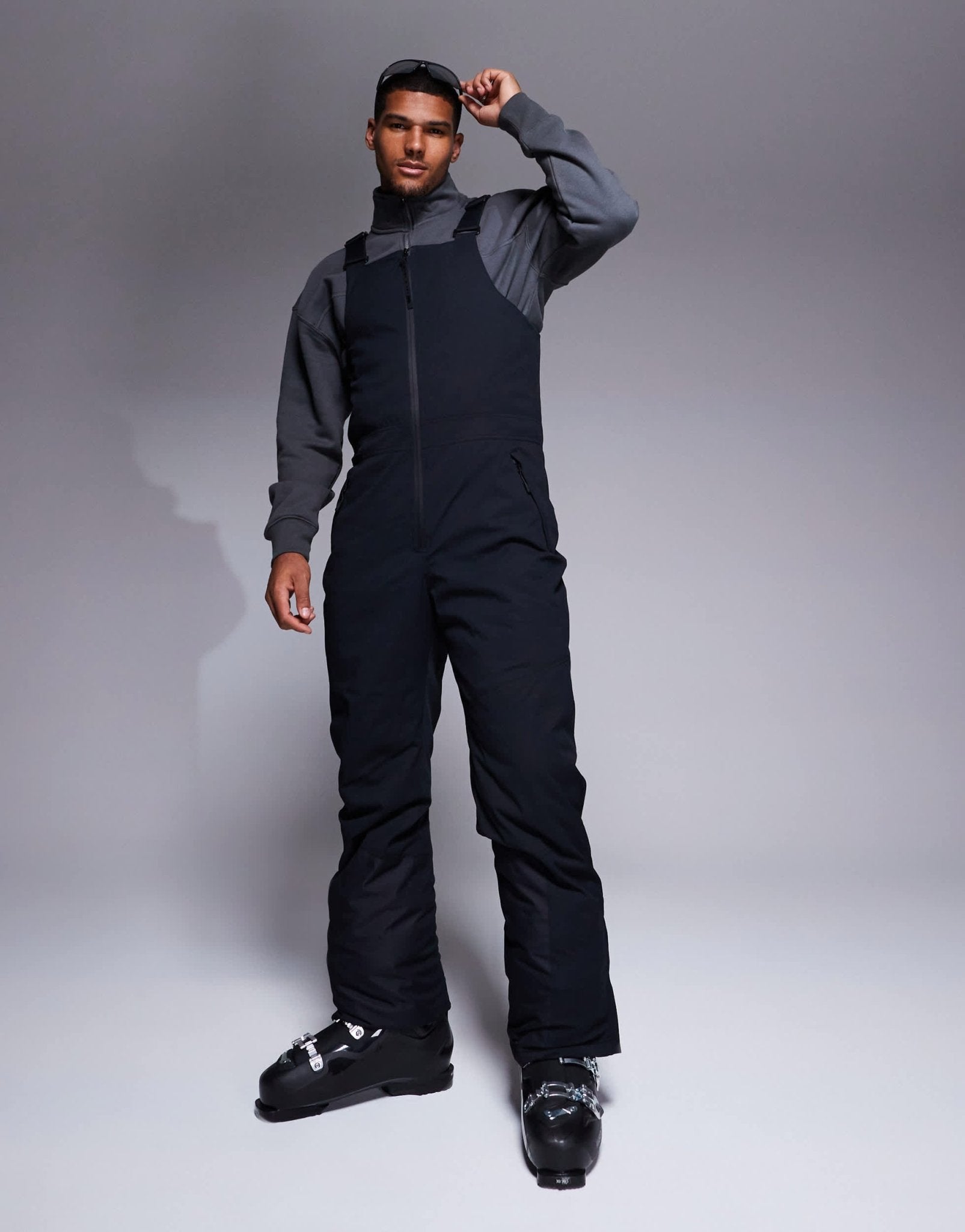 4505 Ski water repellent insulated bib salopette in black - ASOS Sample Sale EU Store
