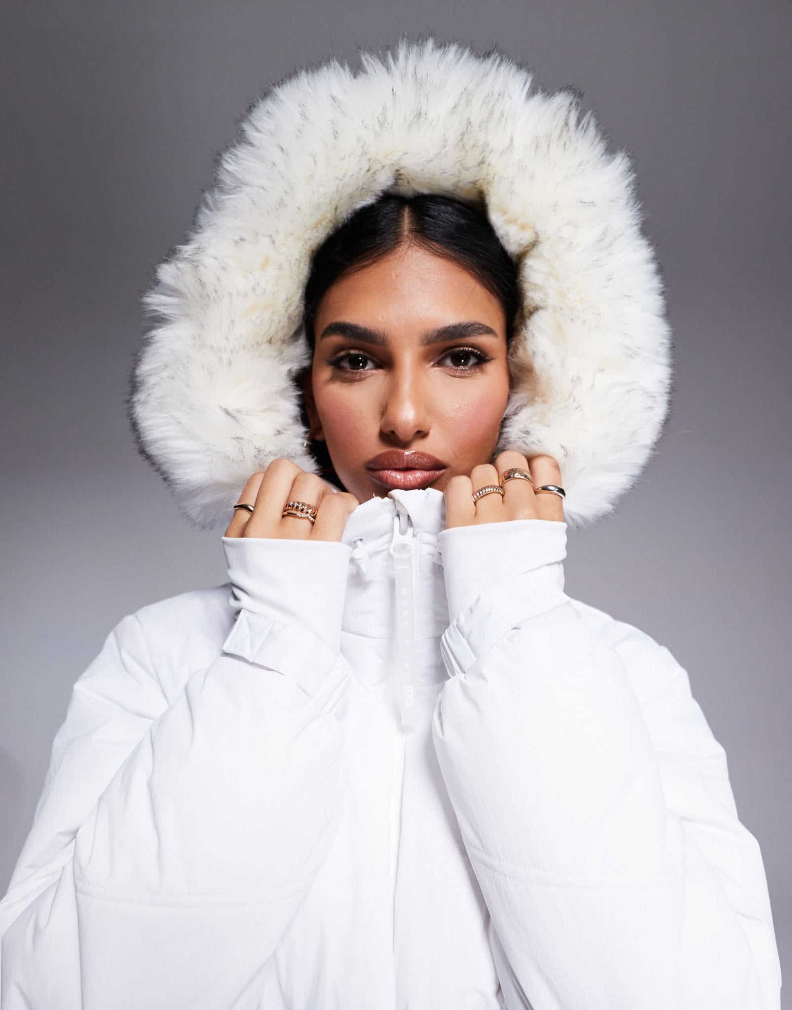 4505 Ski water repellent insulated ski jacket in white - ASOS Sample Sale EU Store