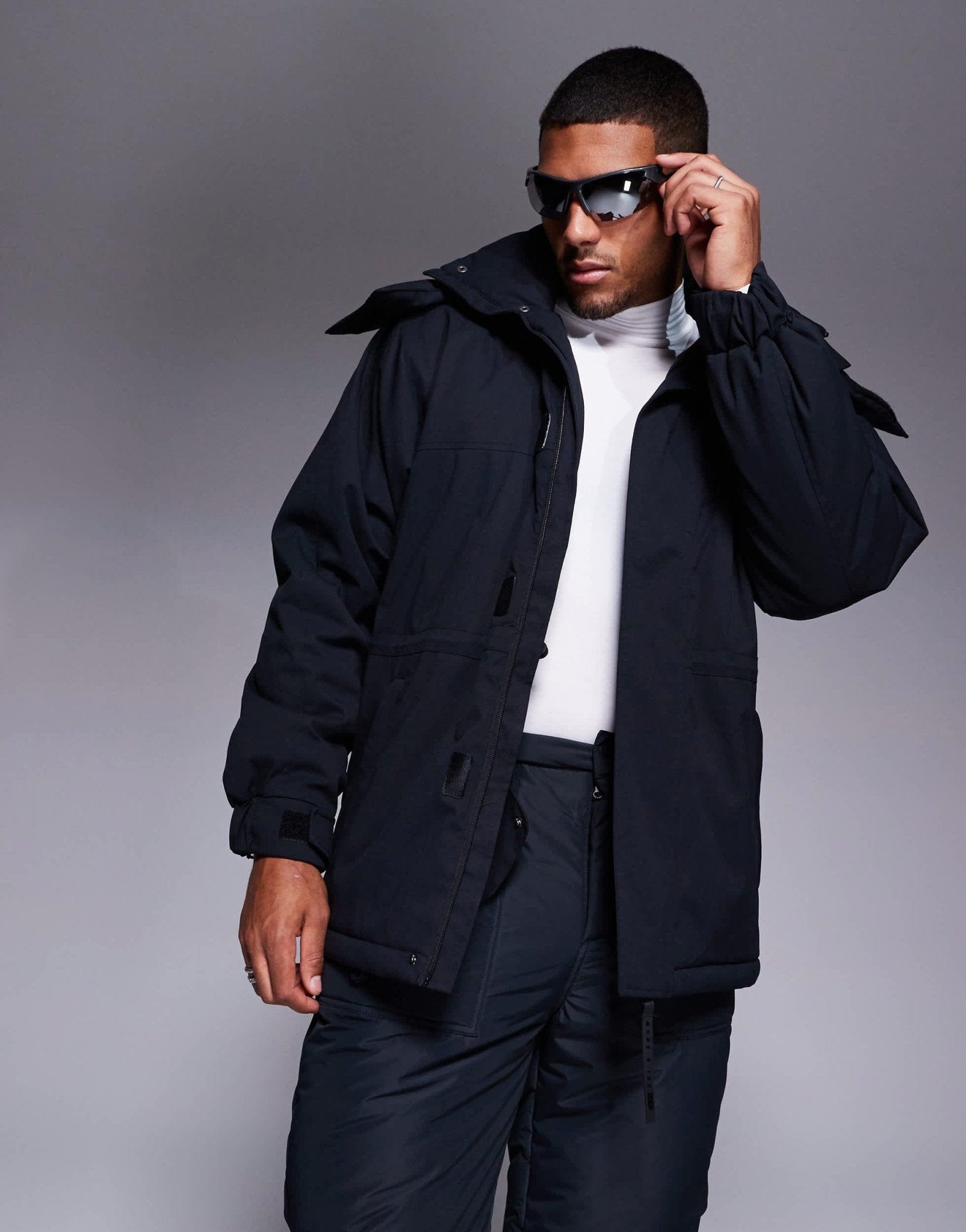 4505 Ski water repellent parka in black - ASOS Sample Sale EU Store
