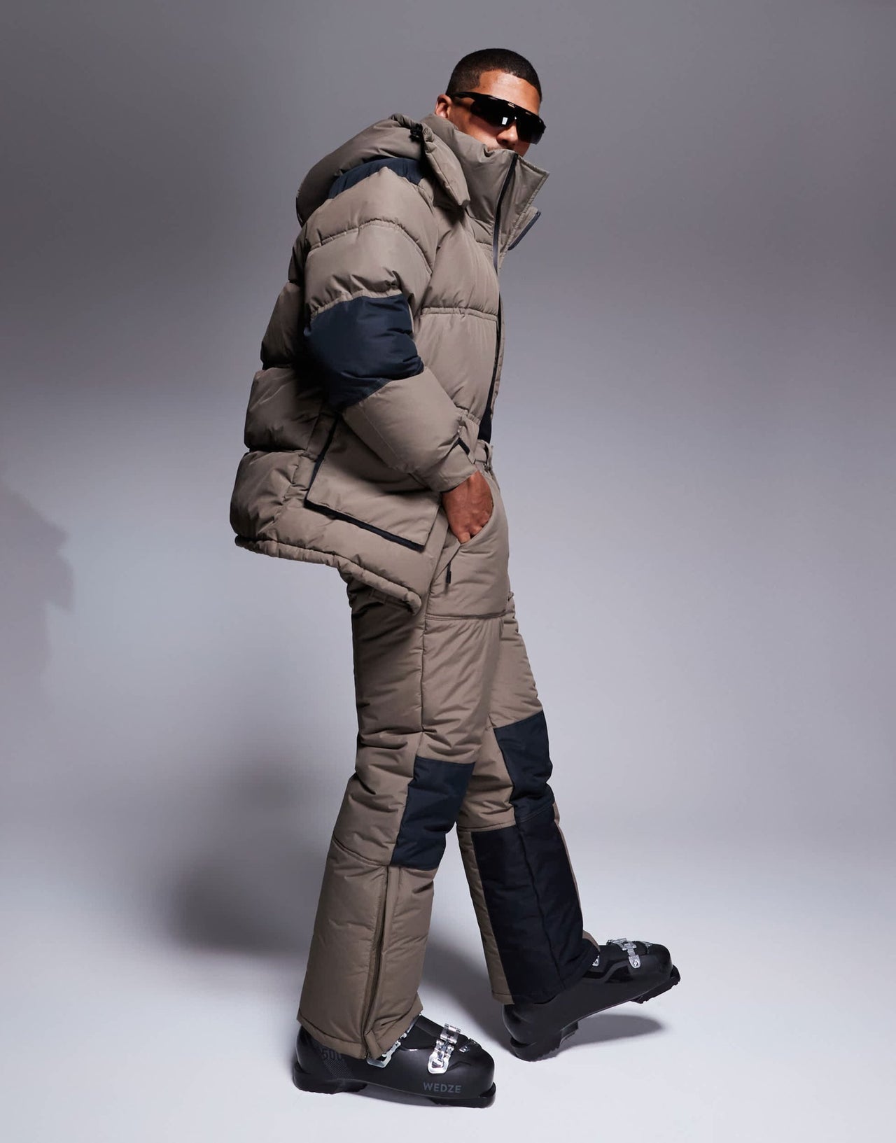 4505 Ski water repellent ski pants with straight leg in clay colourblock - ASOS Sample Sale EU Store