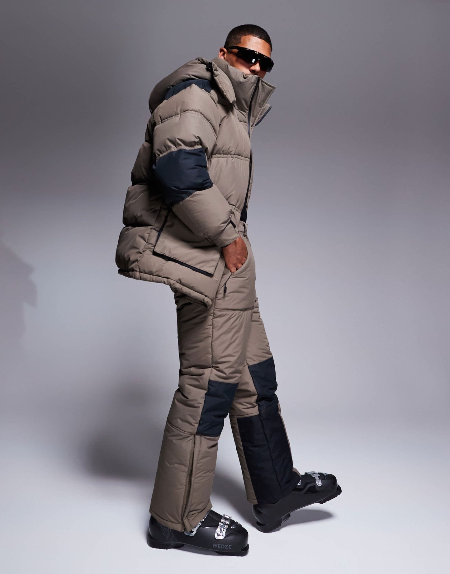 4505 Ski water repellent ski pants with straight leg in clay colourblock - ASOS Sample Sale EU Store