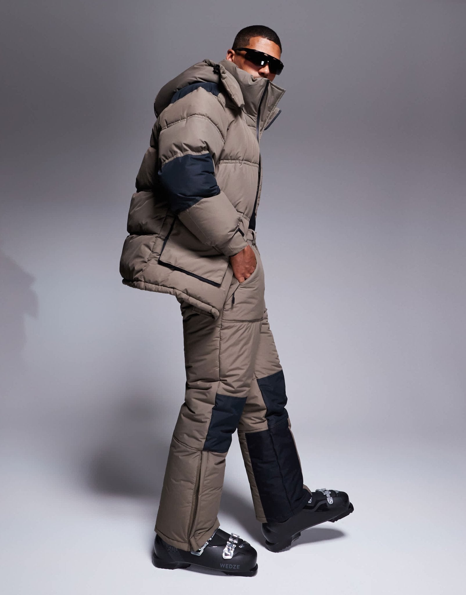 4505 Ski water repellent ski pants with straight leg in clay colourblock - ASOS Sample Sale EU Store