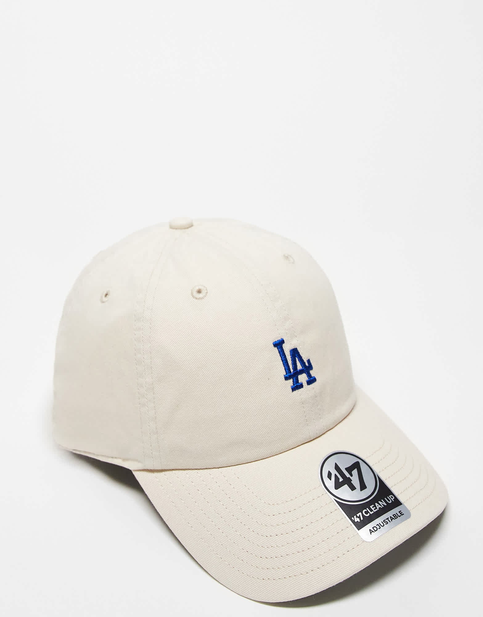 47 Brand mini Los Angeles Dodgers washed clean up cap in cream - ASOS Sample Sale EU Store
