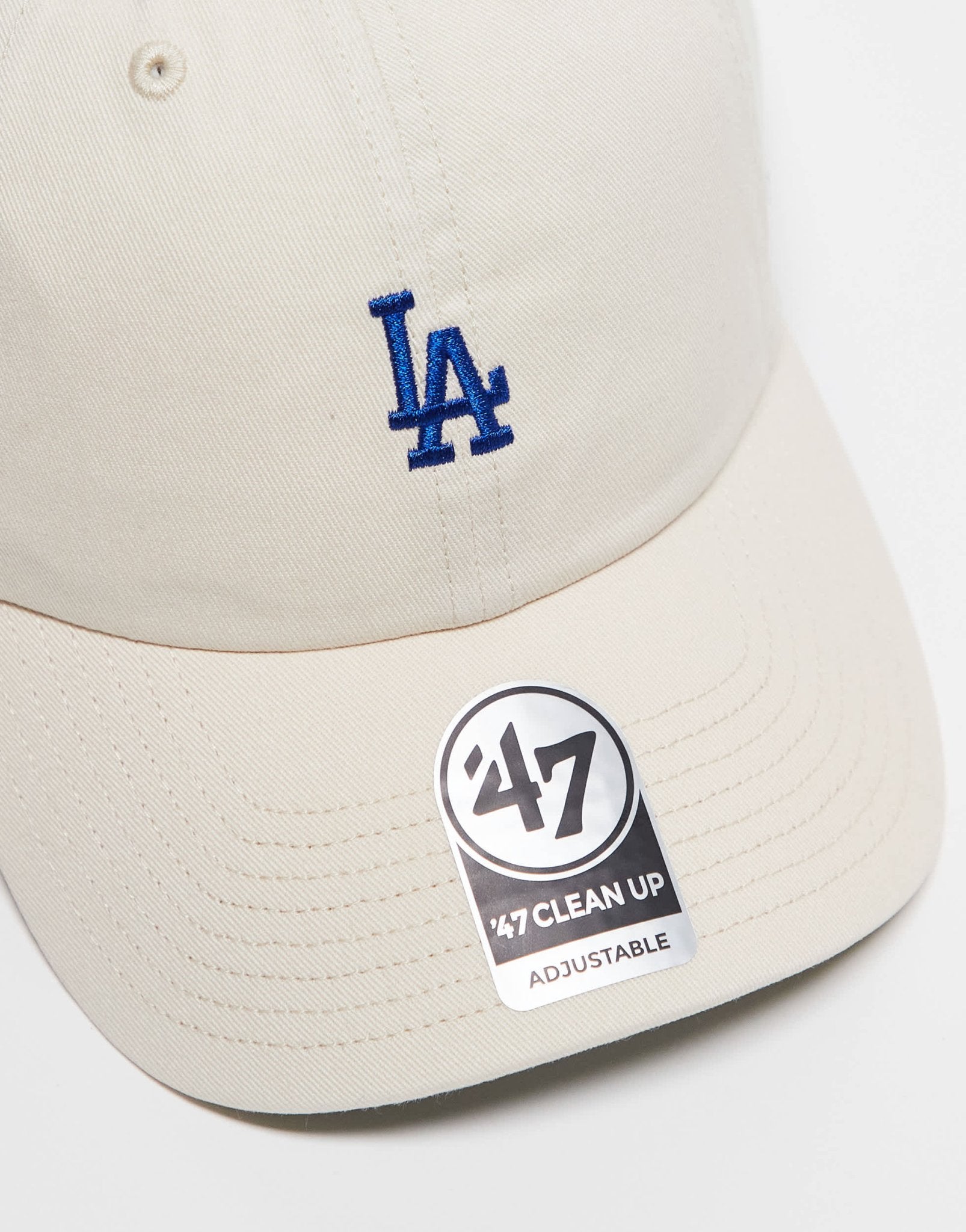 47 Brand mini Los Angeles Dodgers washed clean up cap in cream - ASOS Sample Sale EU Store