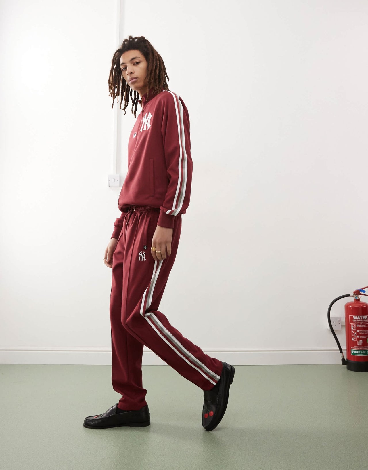 47 Brand NY Yankees track jogger co - ord in burgundy - ASOS Sample Sale EU Store