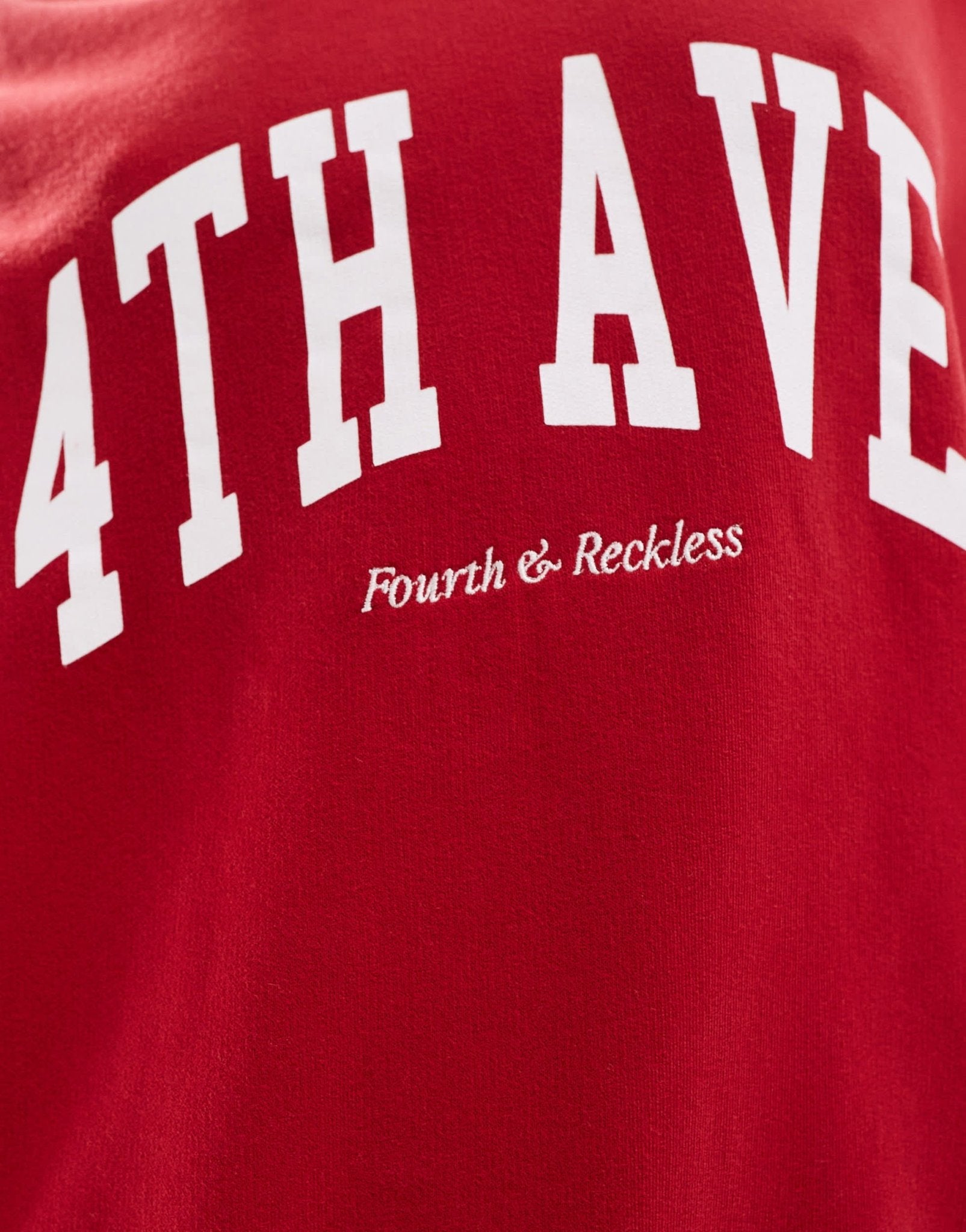 4th & Reckless Avenue lounge sweatshirt in cherry red - ASOS Sample Sale EU Store
