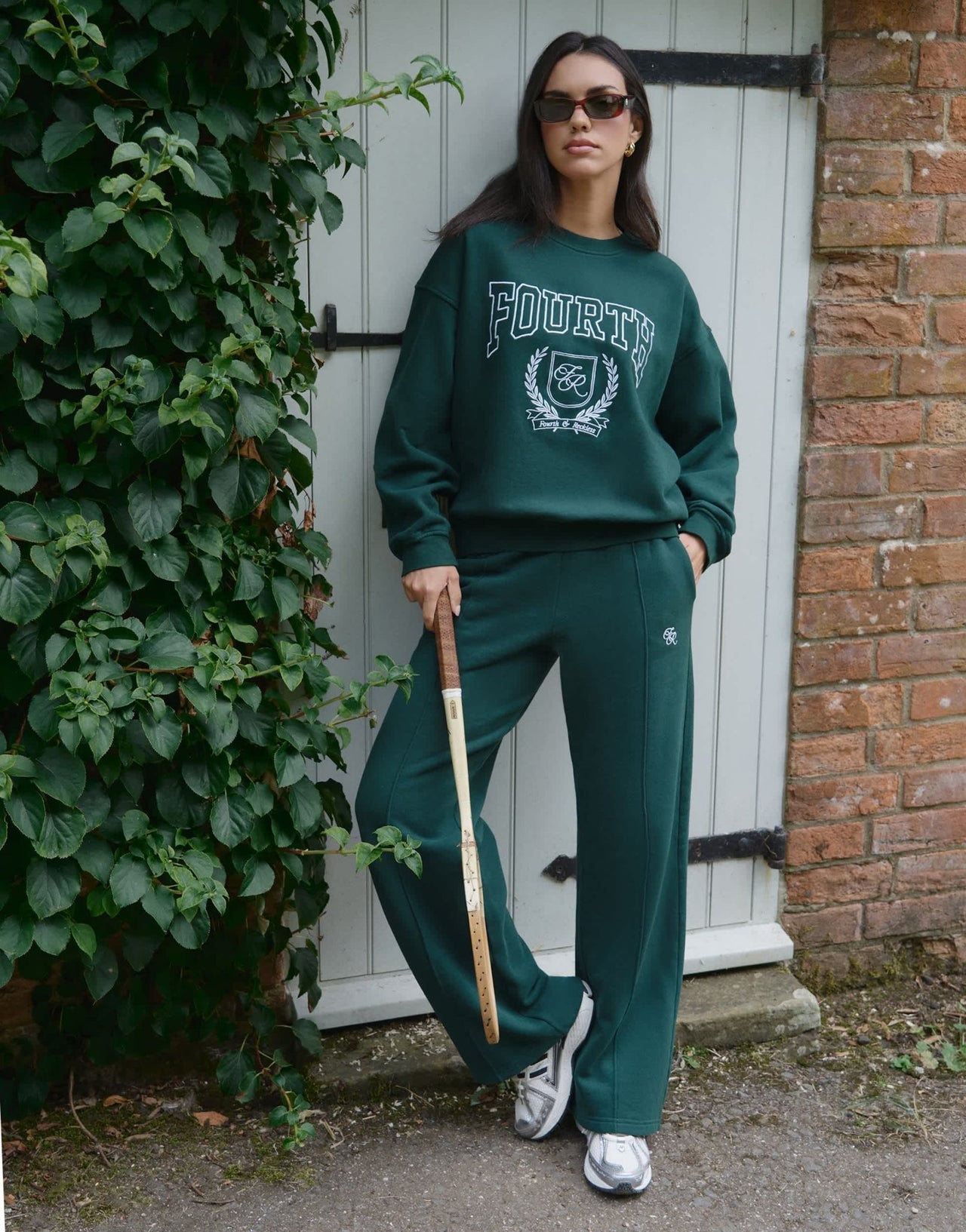 4th & Reckless Forrest wide leg jogger in green - ASOS Sample Sale EU Store