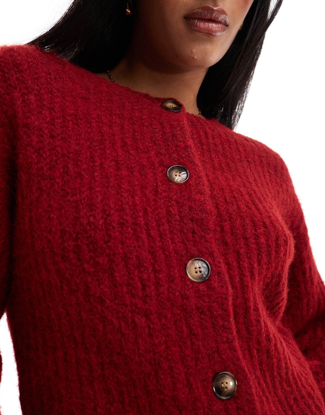 4th & Reckless knitted button through cardigan in red - ASOS Sample Sale EU Store