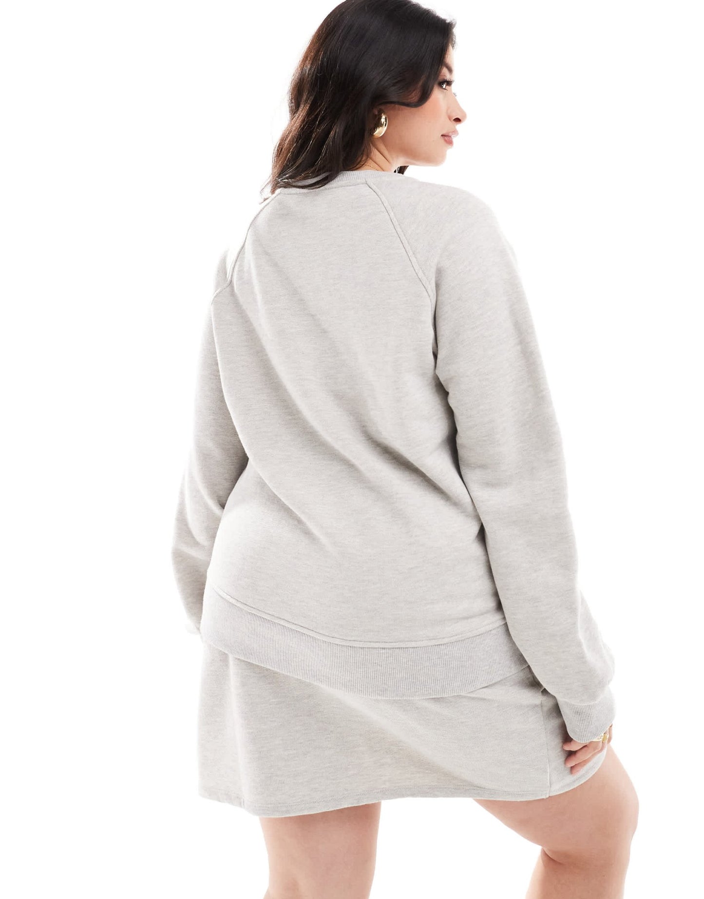 4th & Reckless Plus exclusive wide sleeve sweatshirt co - ord in grey marl - ASOS Sample Sale EU Store