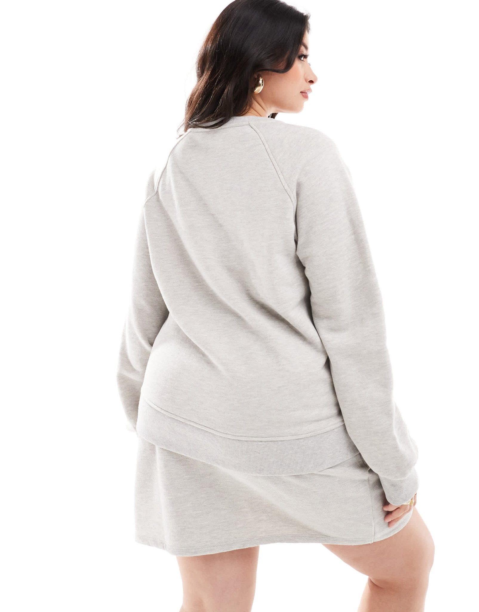 4th & Reckless Plus exclusive wide sleeve sweatshirt co - ord in grey marl - ASOS Sample Sale EU Store