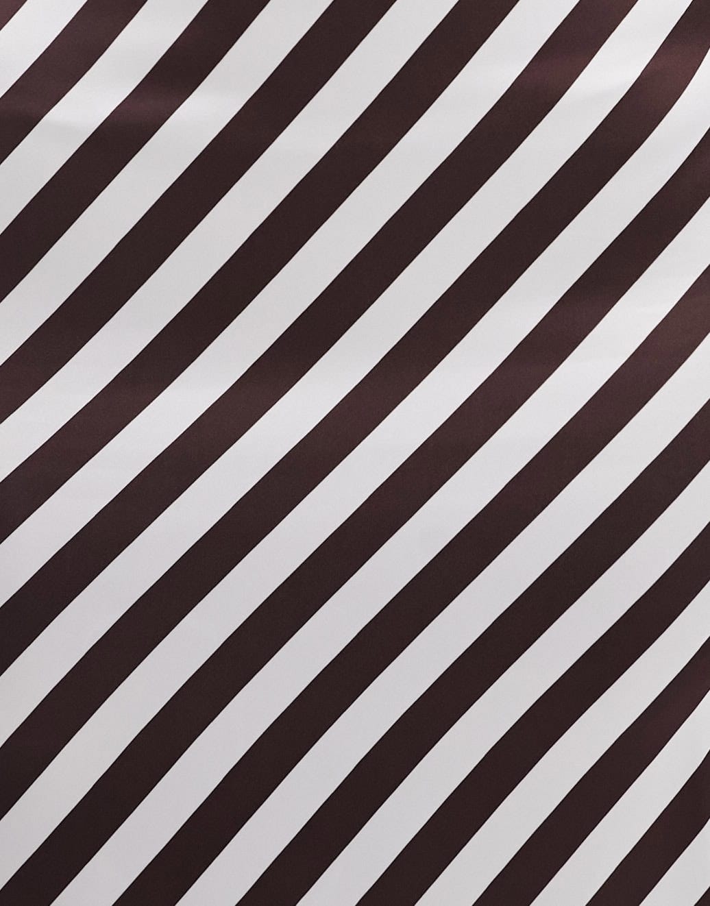 4th & Reckless satin maxi skirt co - ord in cream and chocolate stripe - ASOS Sample Sale EU Store