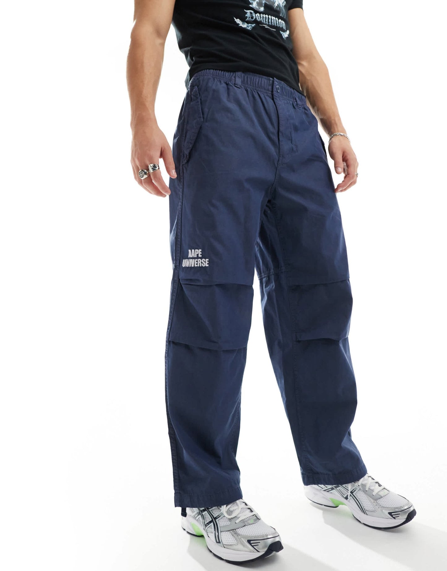 Aape By A Bathing Aape Carpenter trousers in off blue - ASOS Sample Sale EU Store
