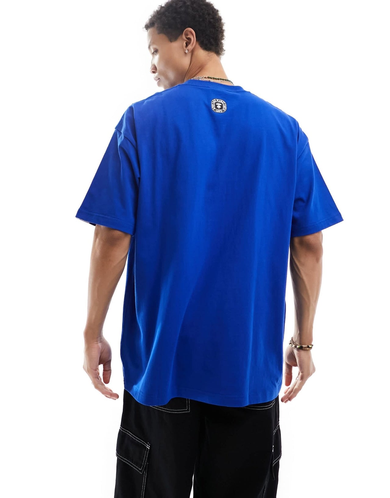 Aape By A Bathing Ape boxy fit short sleeve t-shirt with front graphic in blue - ASOS Sample Sale EU Store