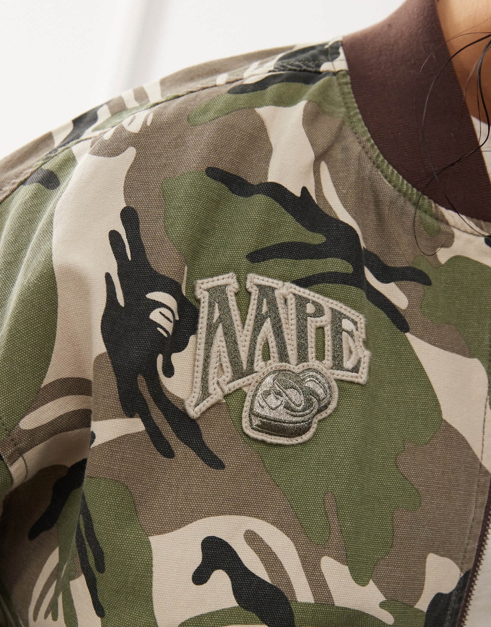 Aape By A Bathing Ape camo print bomber in khaki - ASOS Sample Sale EU Store