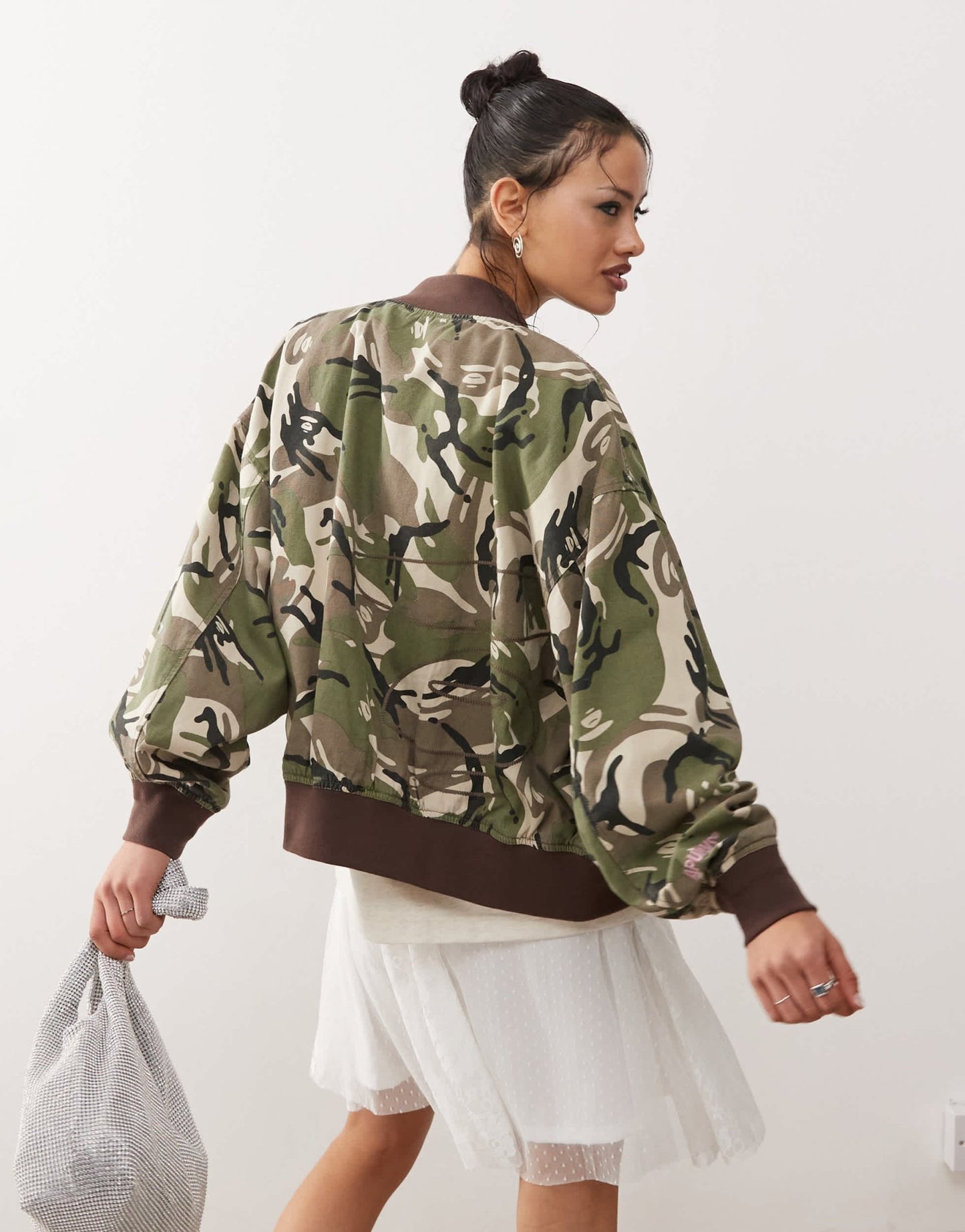 Aape By A Bathing Ape camo print bomber in khaki - ASOS Sample Sale EU Store