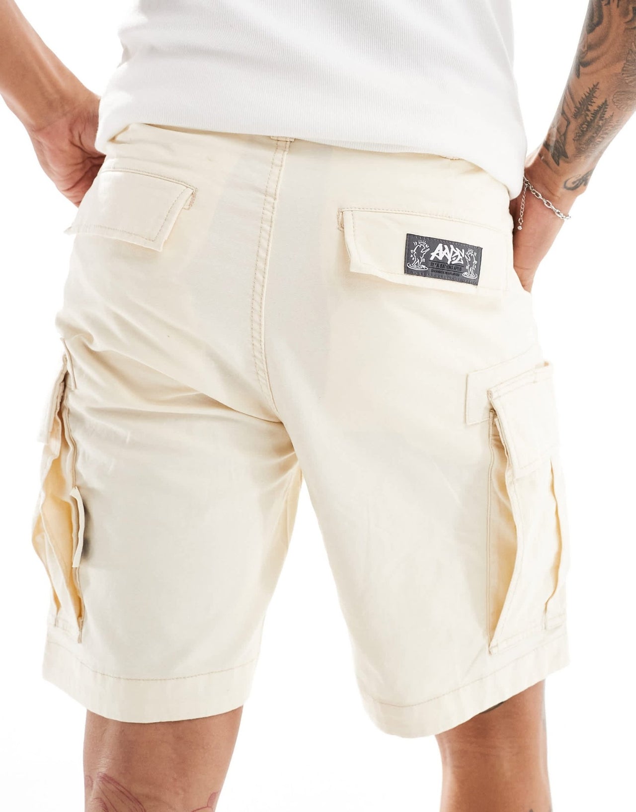 Aape By A Bathing Ape cargo utility shorts in sand - ASOS Sample Sale EU Store