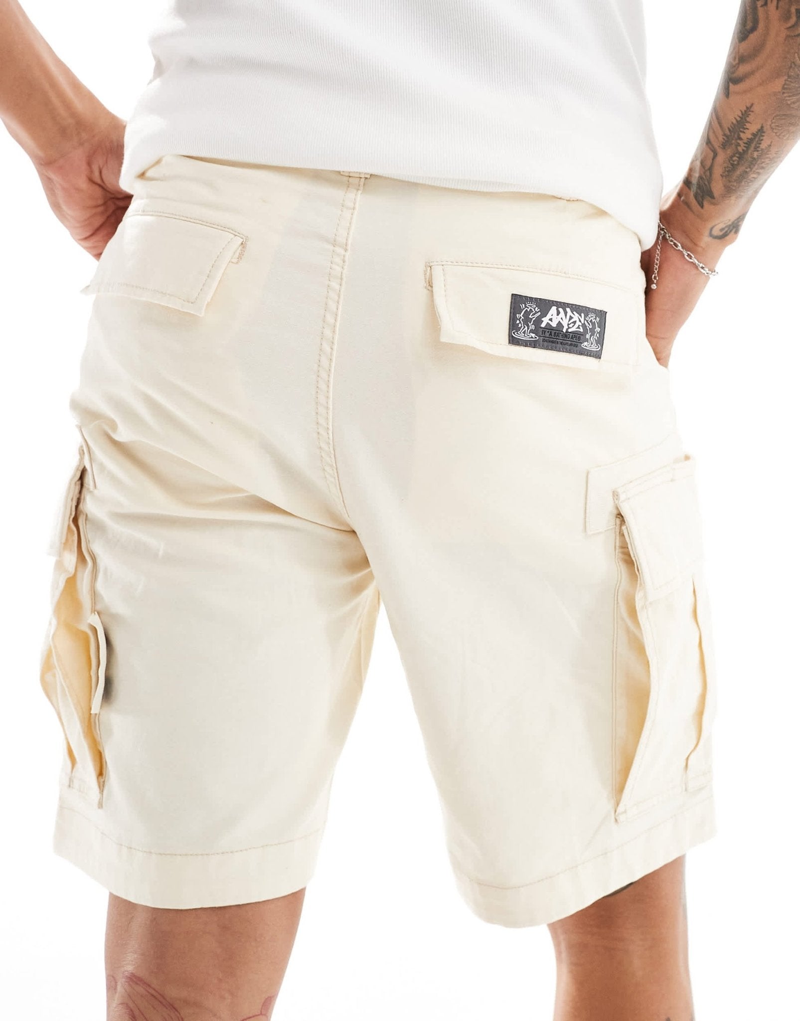Aape By A Bathing Ape cargo utility shorts in sand - ASOS Sample Sale EU Store