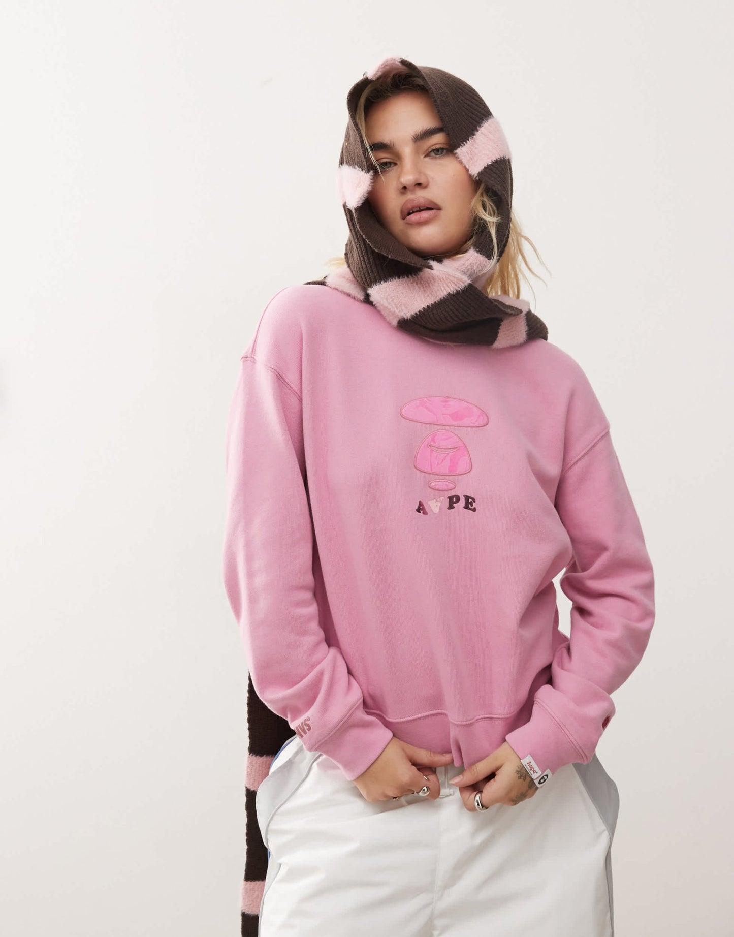 Aape By A Bathing Ape logo sweatshirt in pink - ASOS Sample Sale EU Store
