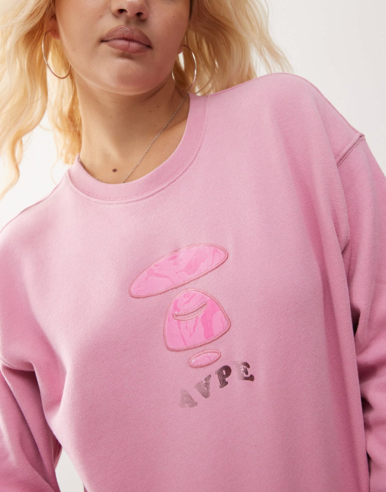 Aape By A Bathing Ape logo sweatshirt in pink - ASOS Sample Sale EU Store