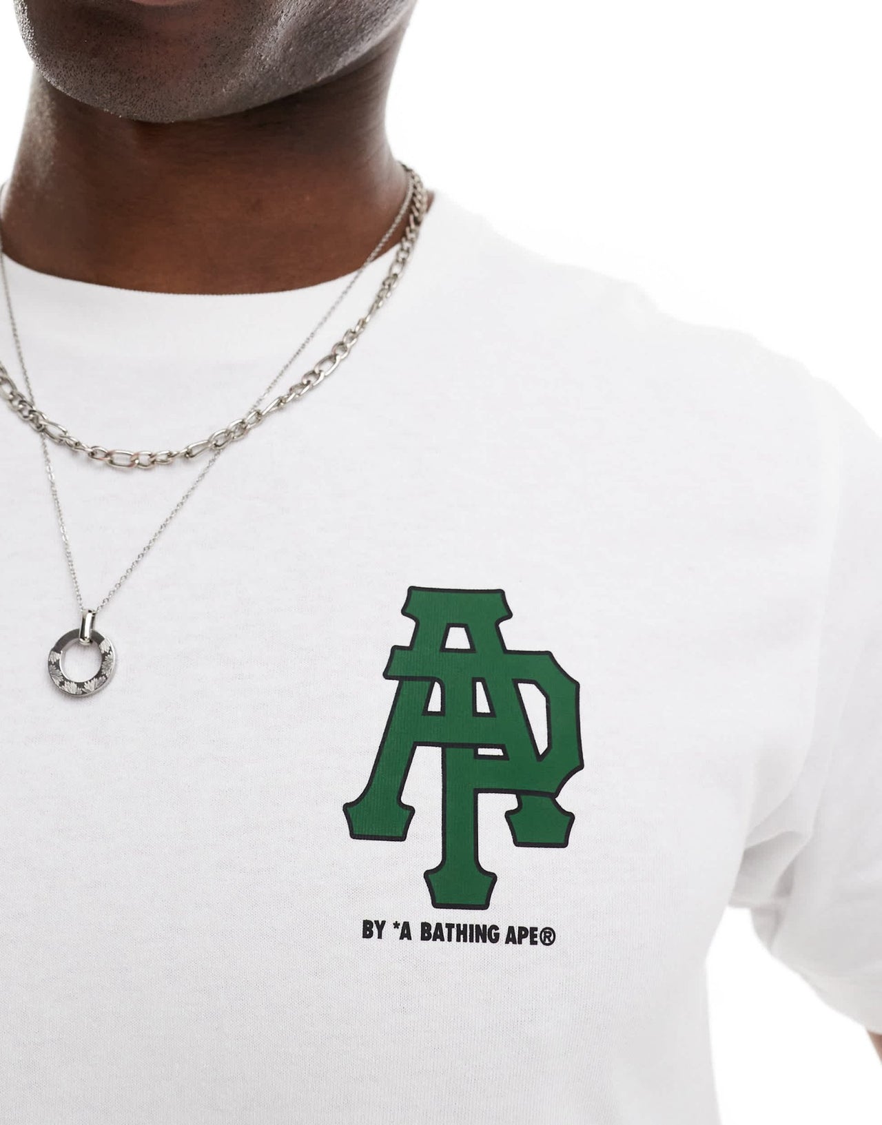 Aape By A Bathing Ape logo t-shirt with camo back print in white - ASOS Sample Sale EU Store