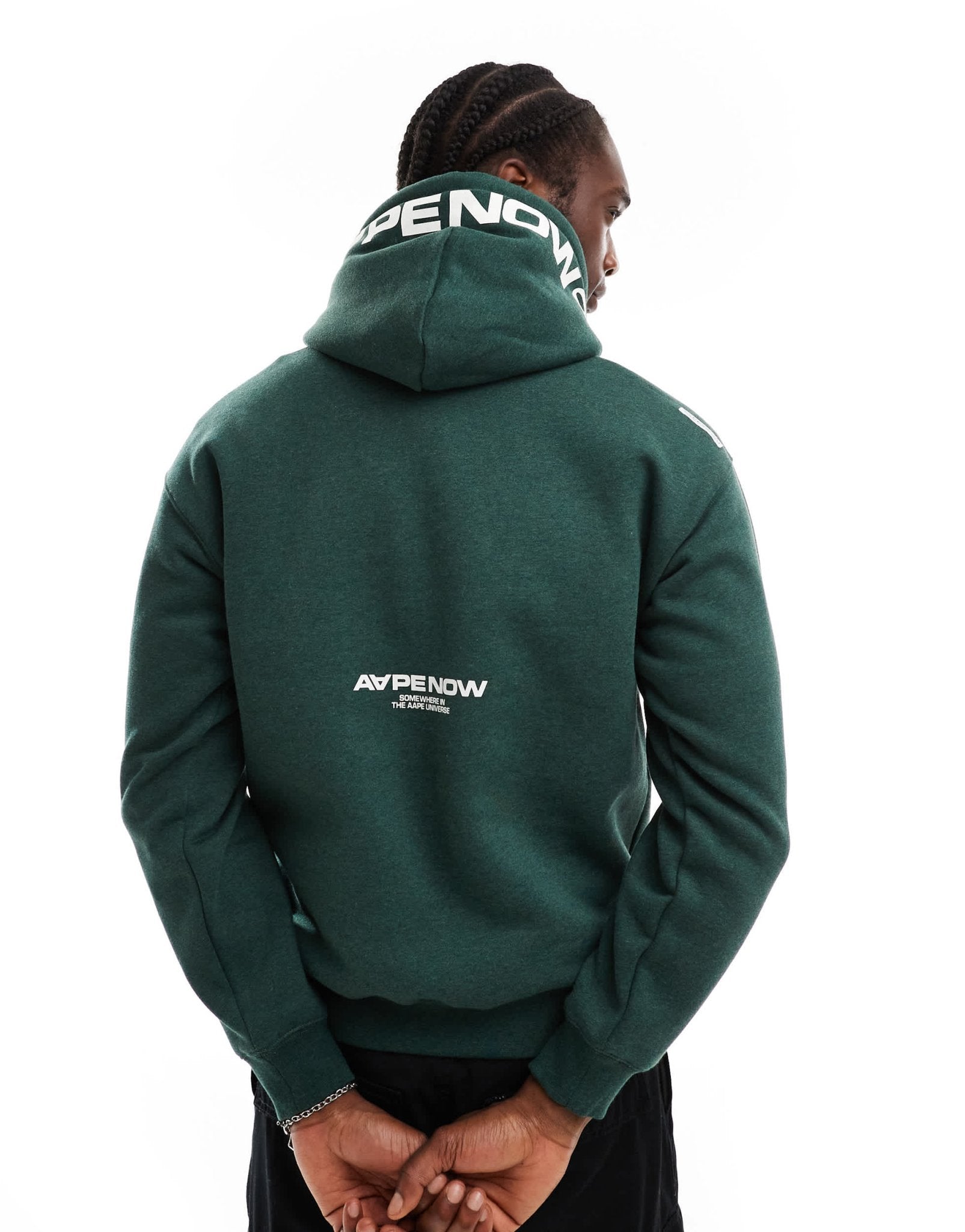 Aape By A Bathing Ape Now hoodie in green - ASOS Sample Sale EU Store