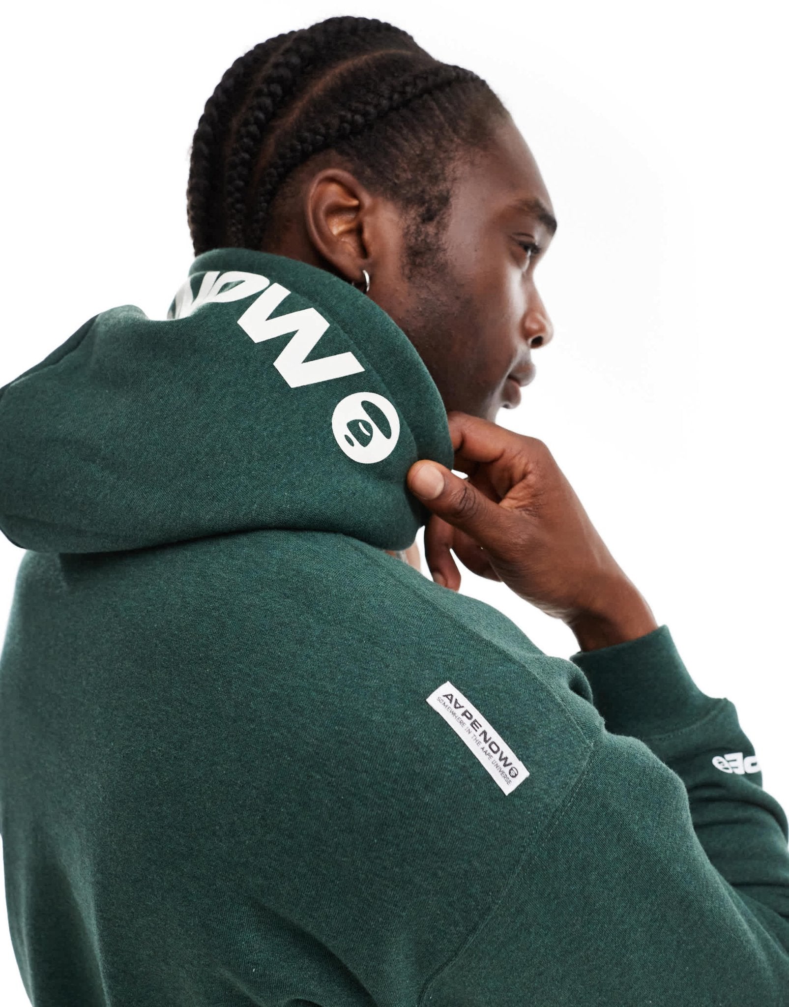 Aape By A Bathing Ape Now hoodie in green - ASOS Sample Sale EU Store