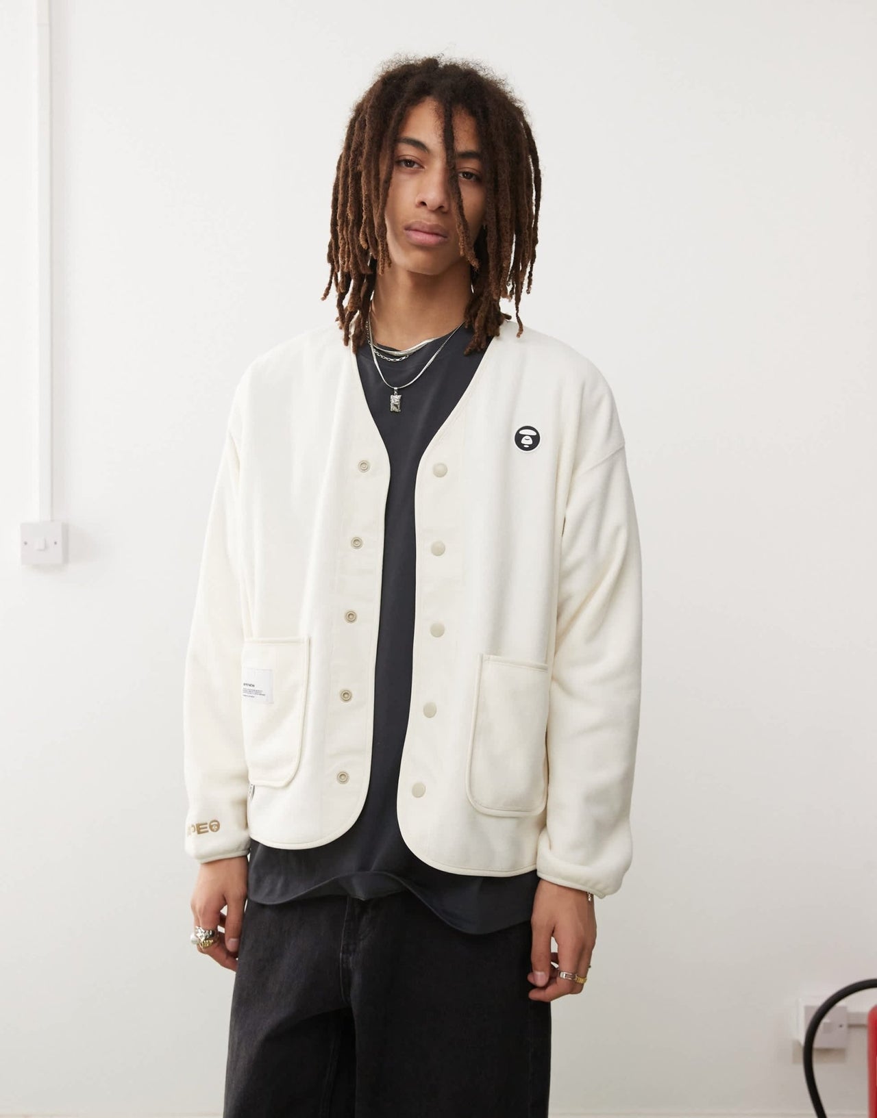 Aape By A Bathing Ape Now sherpa liner in white - ASOS Sample Sale EU Store