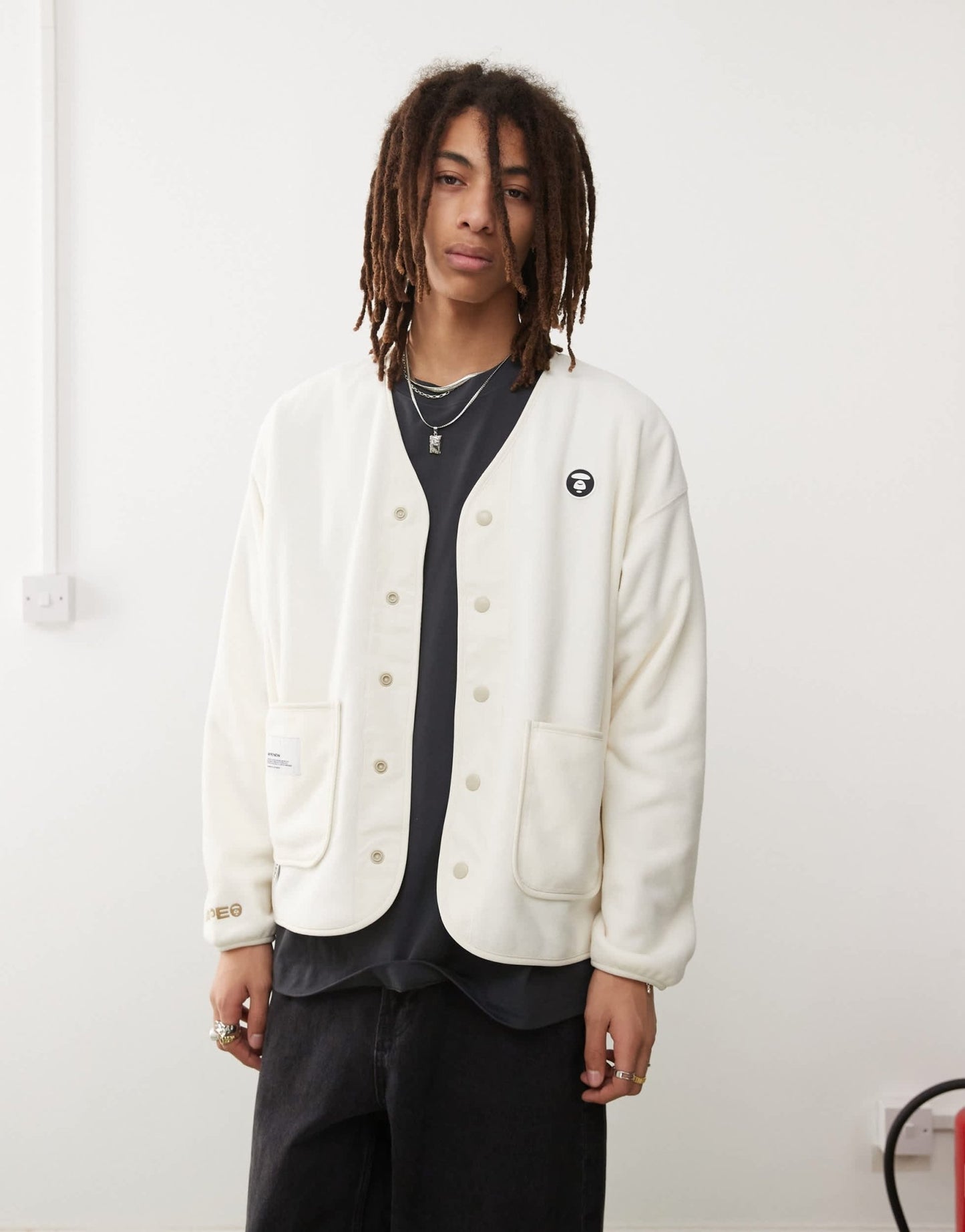 Aape By A Bathing Ape Now sherpa liner in white - ASOS Sample Sale EU Store