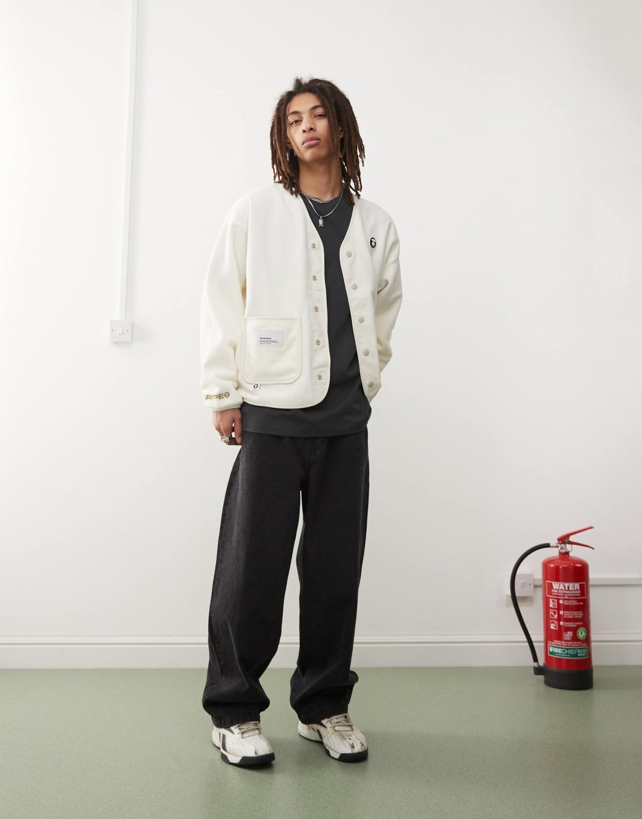 Aape By A Bathing Ape Now sherpa liner in white - ASOS Sample Sale EU Store