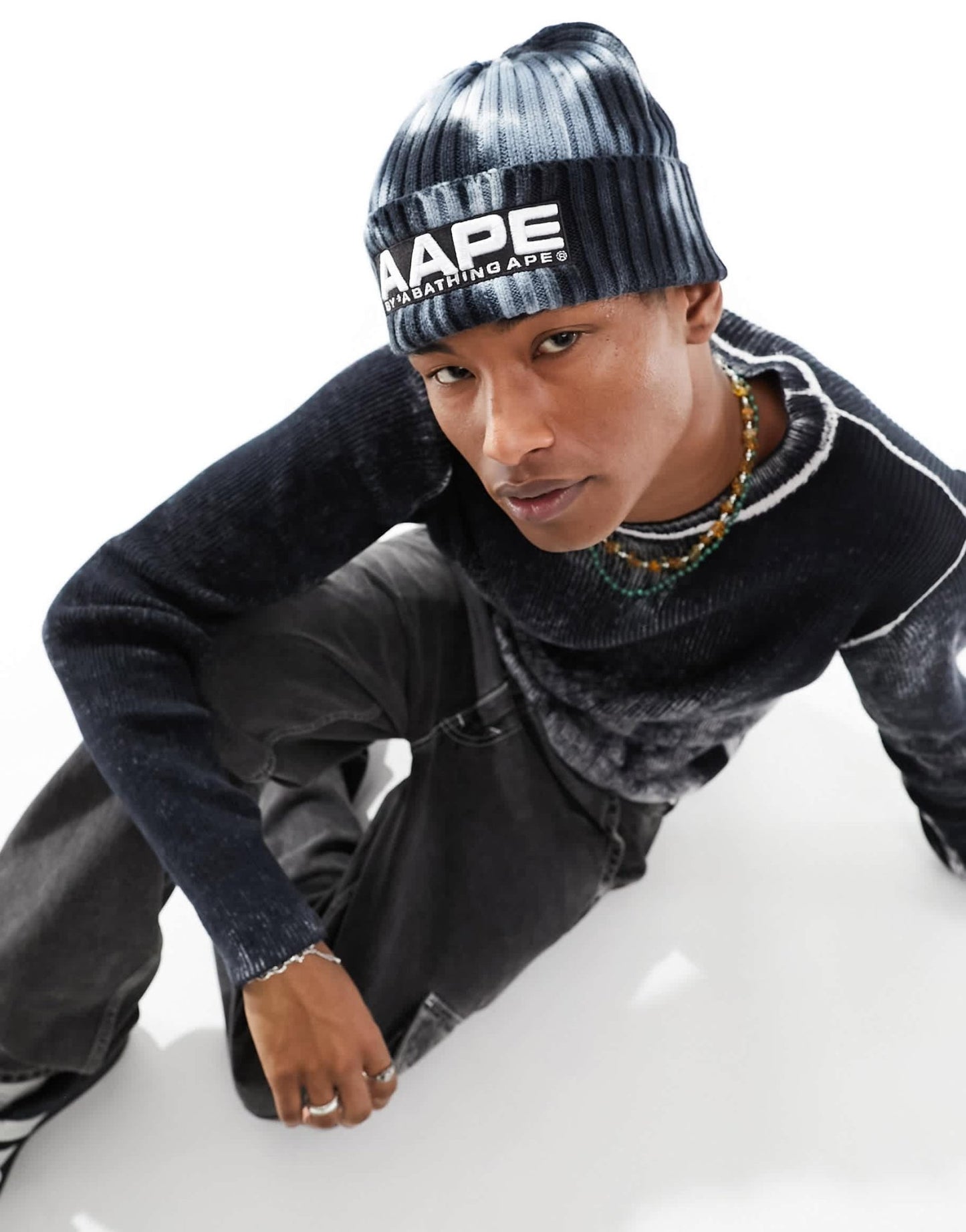 Aape By A Bathing Ape ribbed beanie in grey - ASOS Sample Sale EU Store