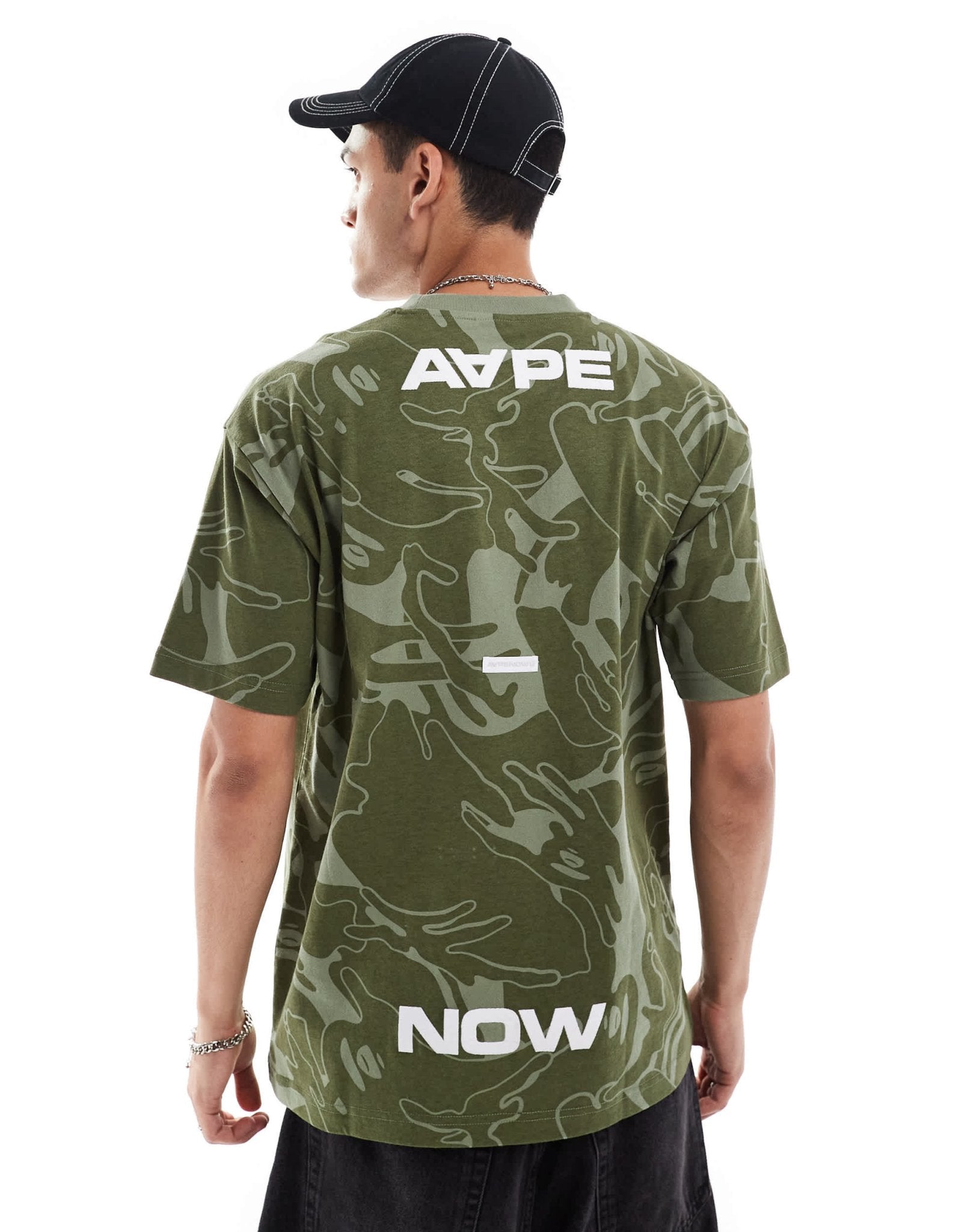 Aape By A Bathing Ape short sleeve t-shirt in green camo - ASOS Sample Sale EU Store