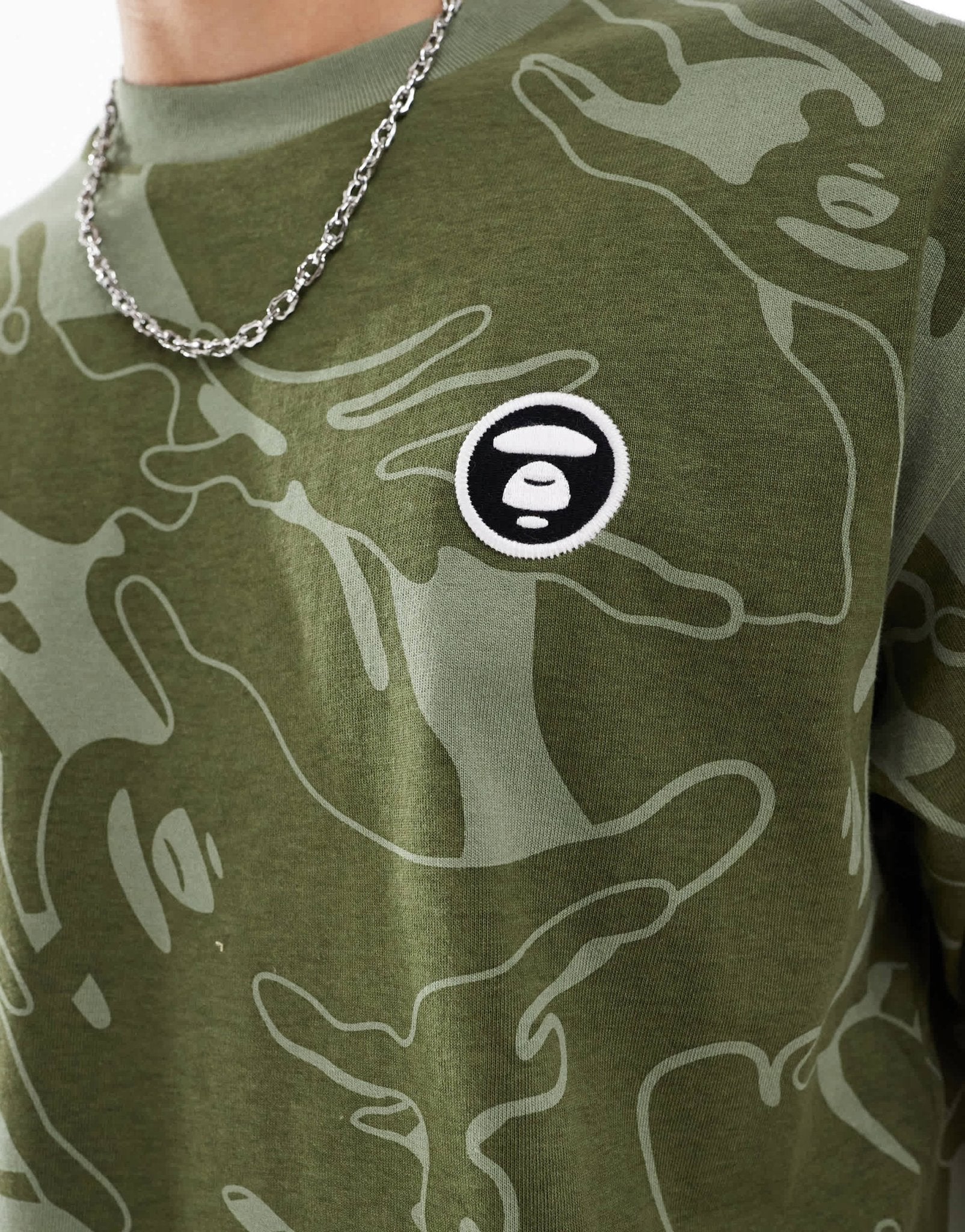 Aape By A Bathing Ape short sleeve t-shirt in green camo - ASOS Sample Sale EU Store