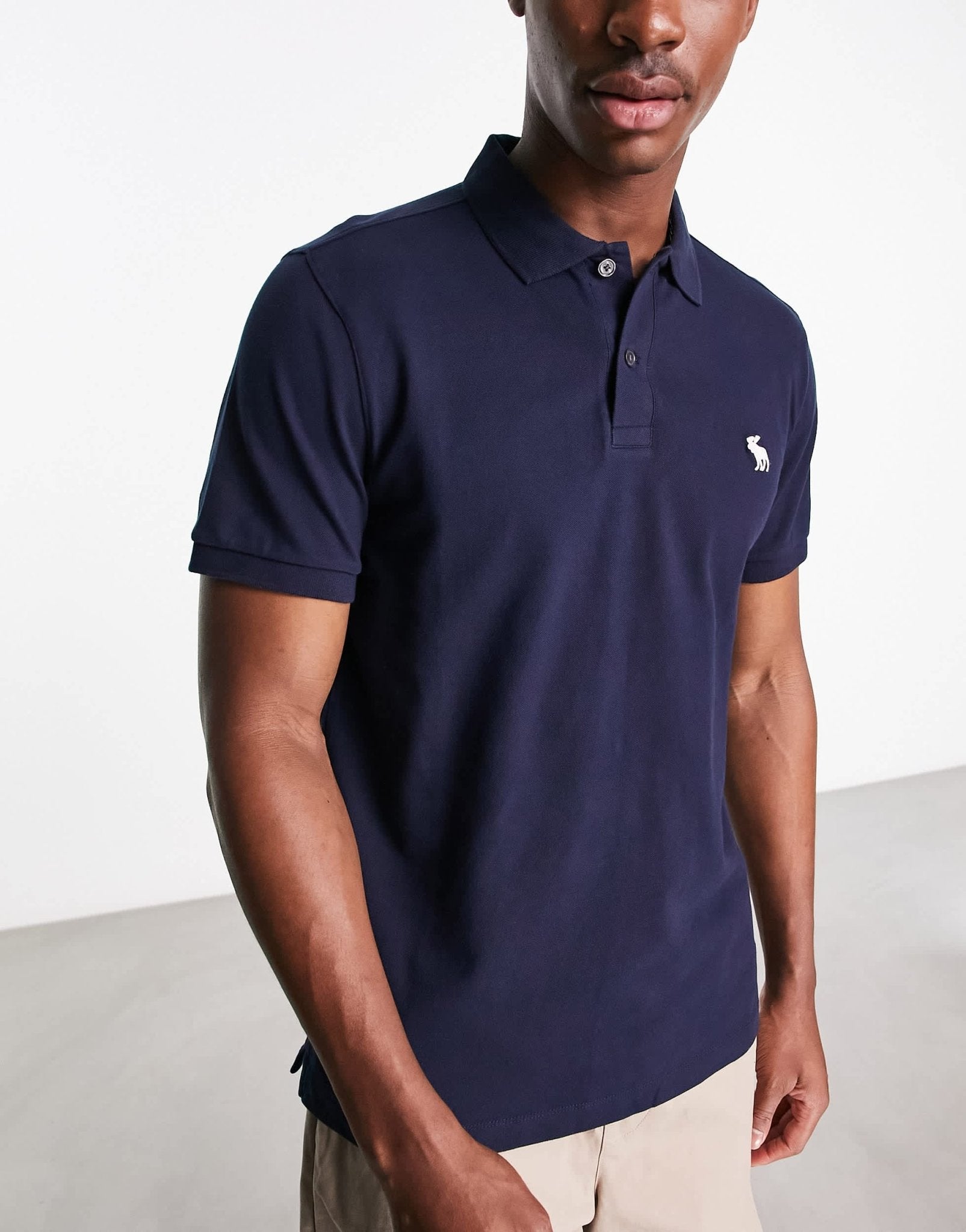 Abercrombie & Fitch 3 pack icon logo pique polo in white/green/navy - ASOS Sample Sale EU Store