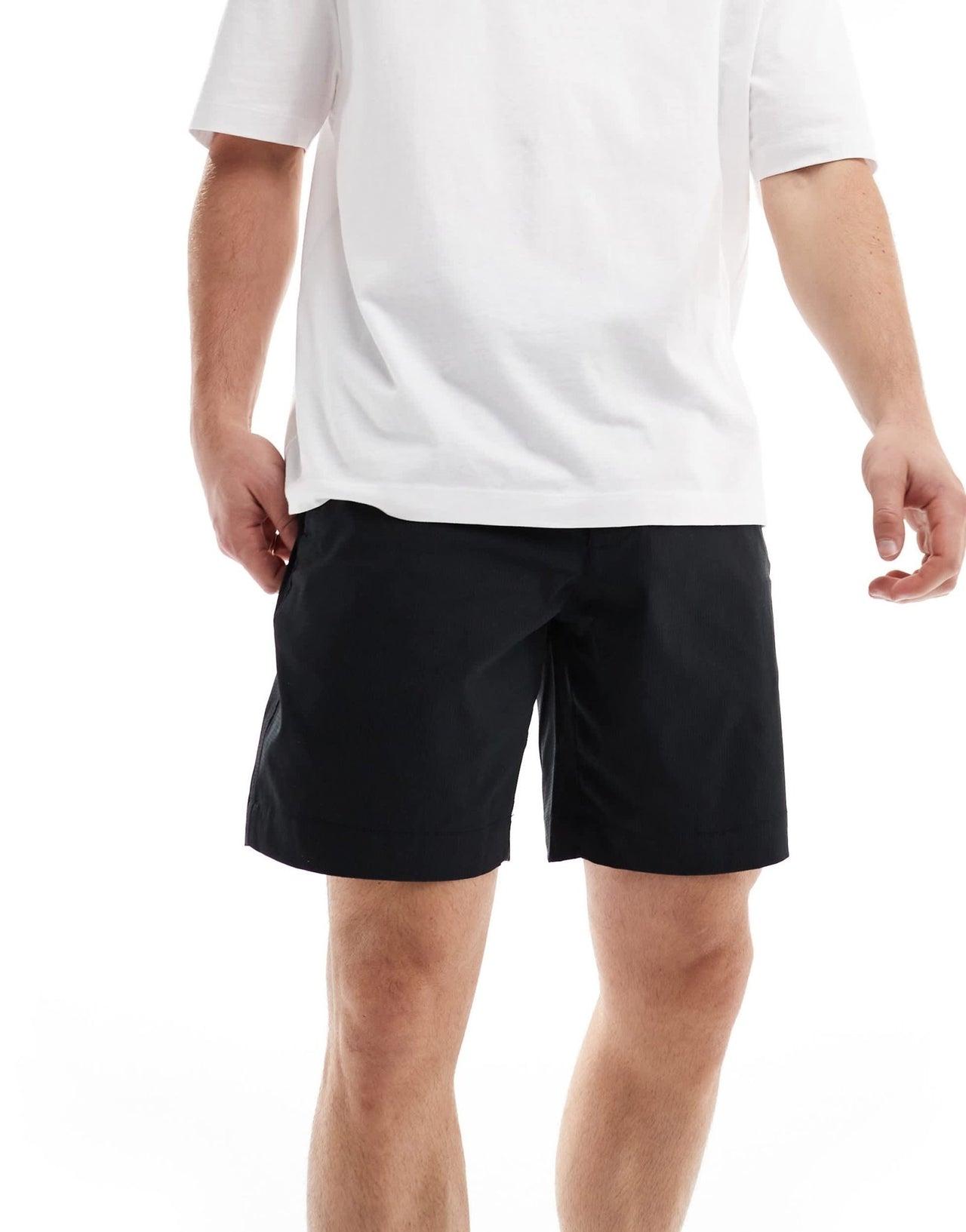 Abercrombie & Fitch 7inch athletic fit performance chino short in black - ASOS Sample Sale EU Store
