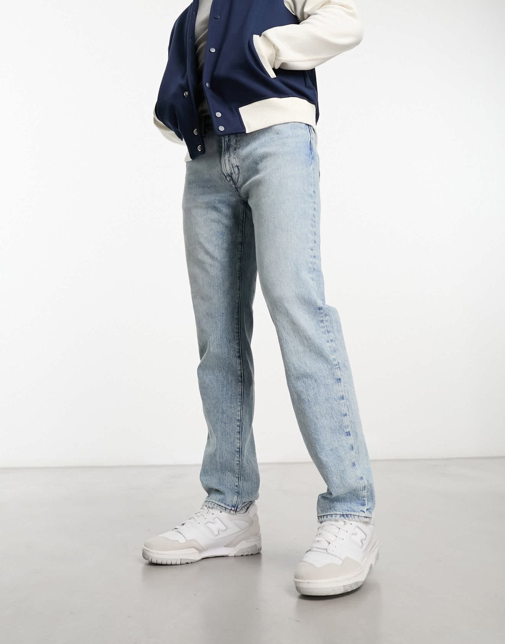 Abercrombie & Fitch 90s straight fit distressed jeans in light wash - ASOS Sample Sale EU Store