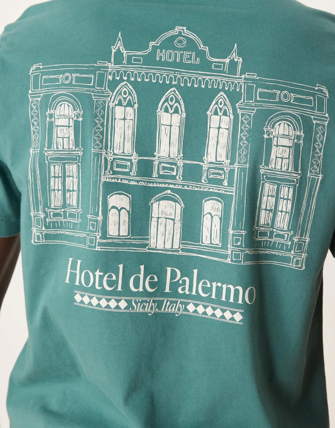 Abercrombie & Fitch back print graphic t-shirt in green - ASOS Sample Sale EU Store
