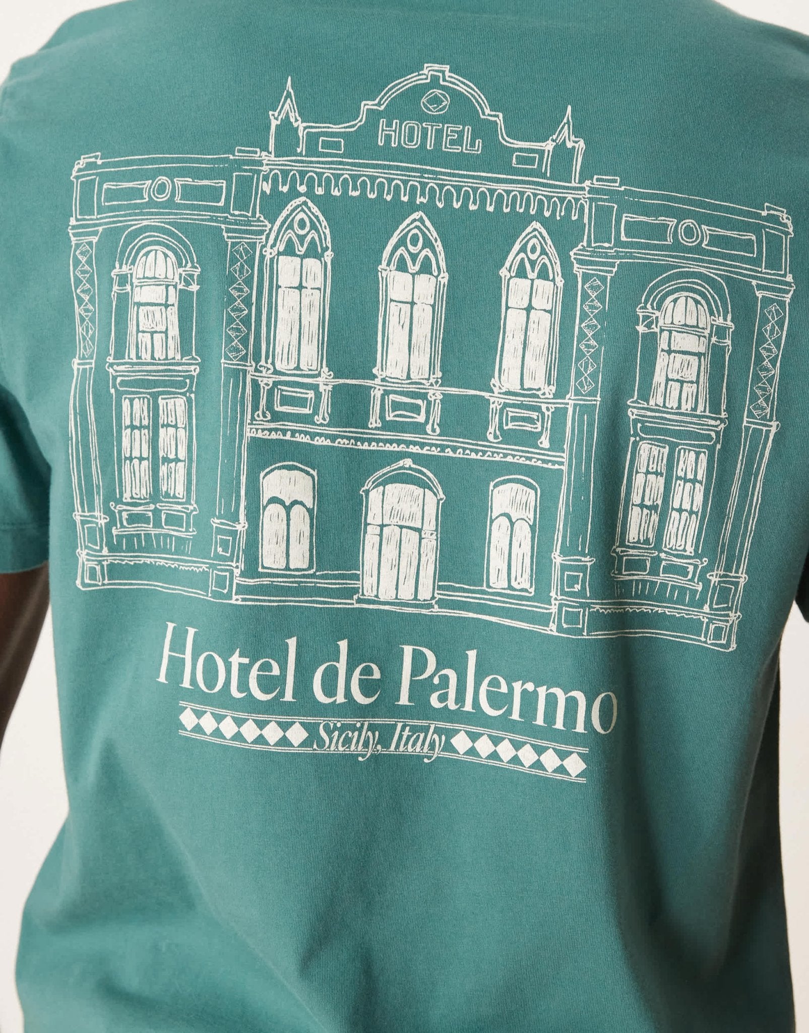 Abercrombie & Fitch back print graphic t-shirt in green - ASOS Sample Sale EU Store