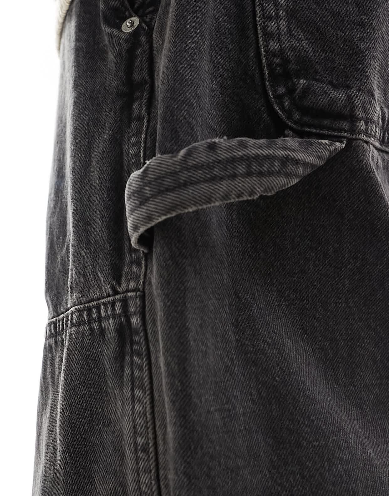Abercrombie & Fitch baggy carpenter jeans in black - ASOS Sample Sale EU Store